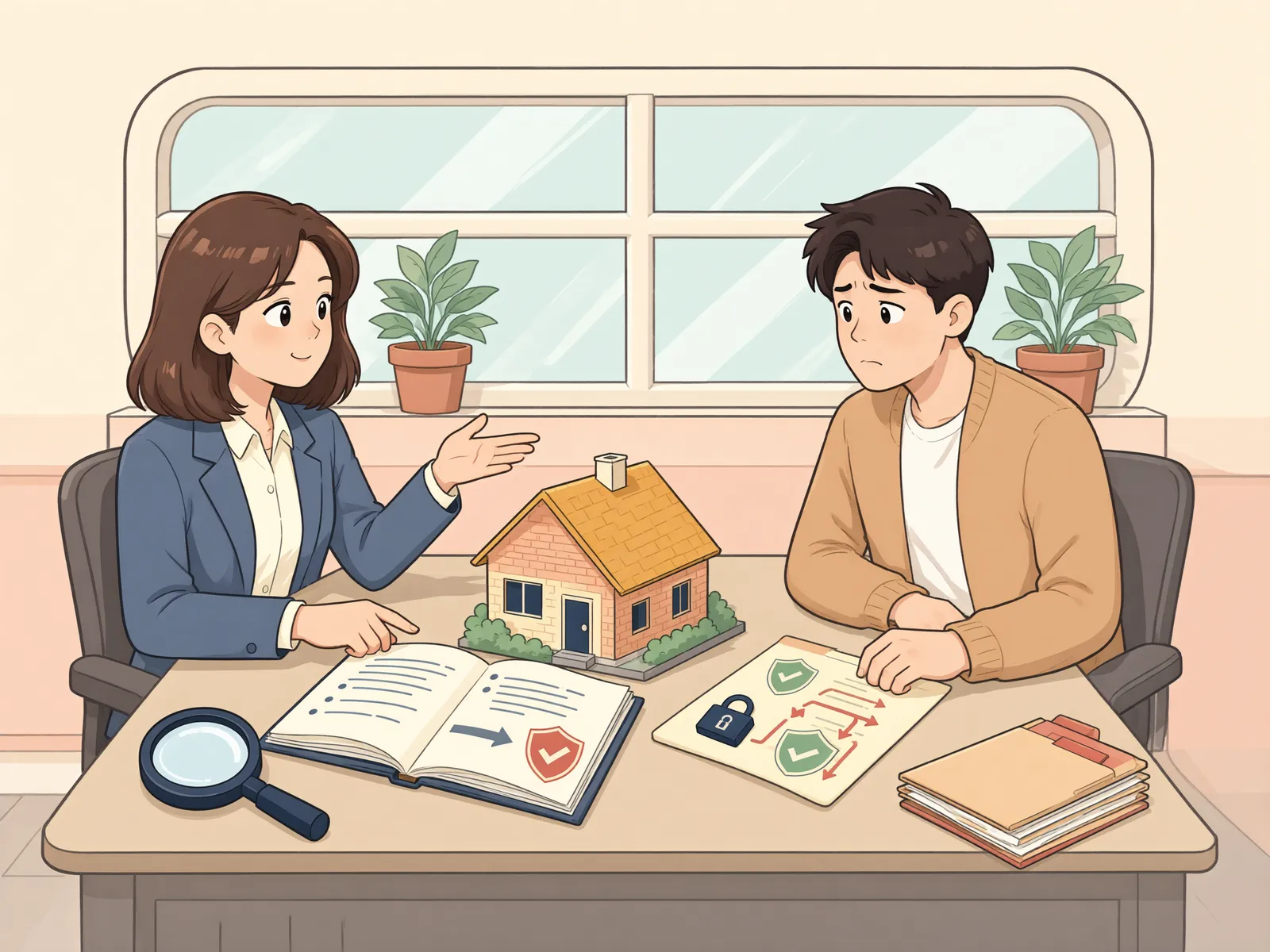 「수리비를 먼저 냈다면, 임대차가 끝날 때까지 기다려야 할까?」 상황을 그린 삽화