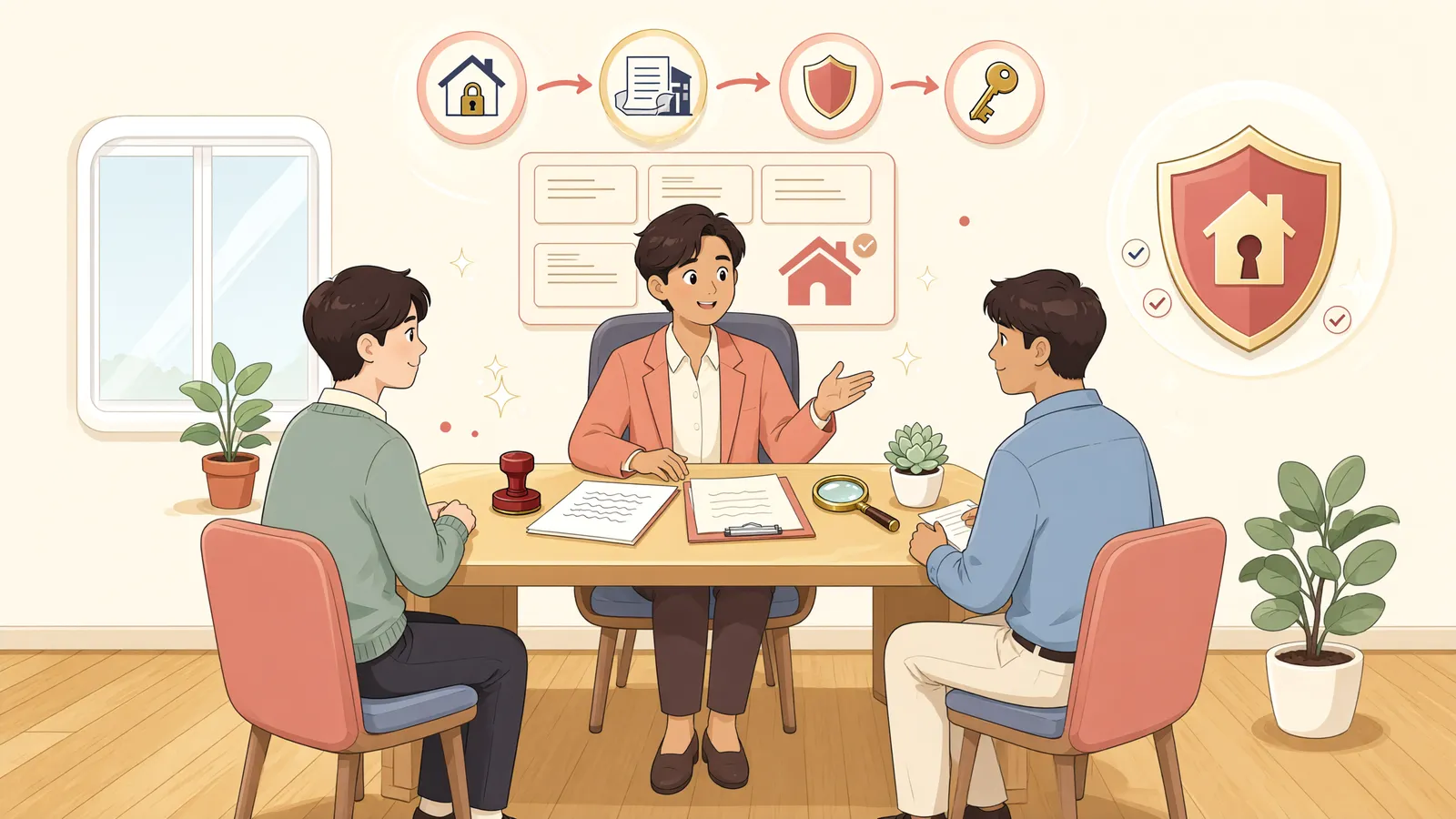 「가처분등기 뒤에 생긴 소유권이전등기와 가등기, 어떻게 정리할까」 상황을 그린 삽화