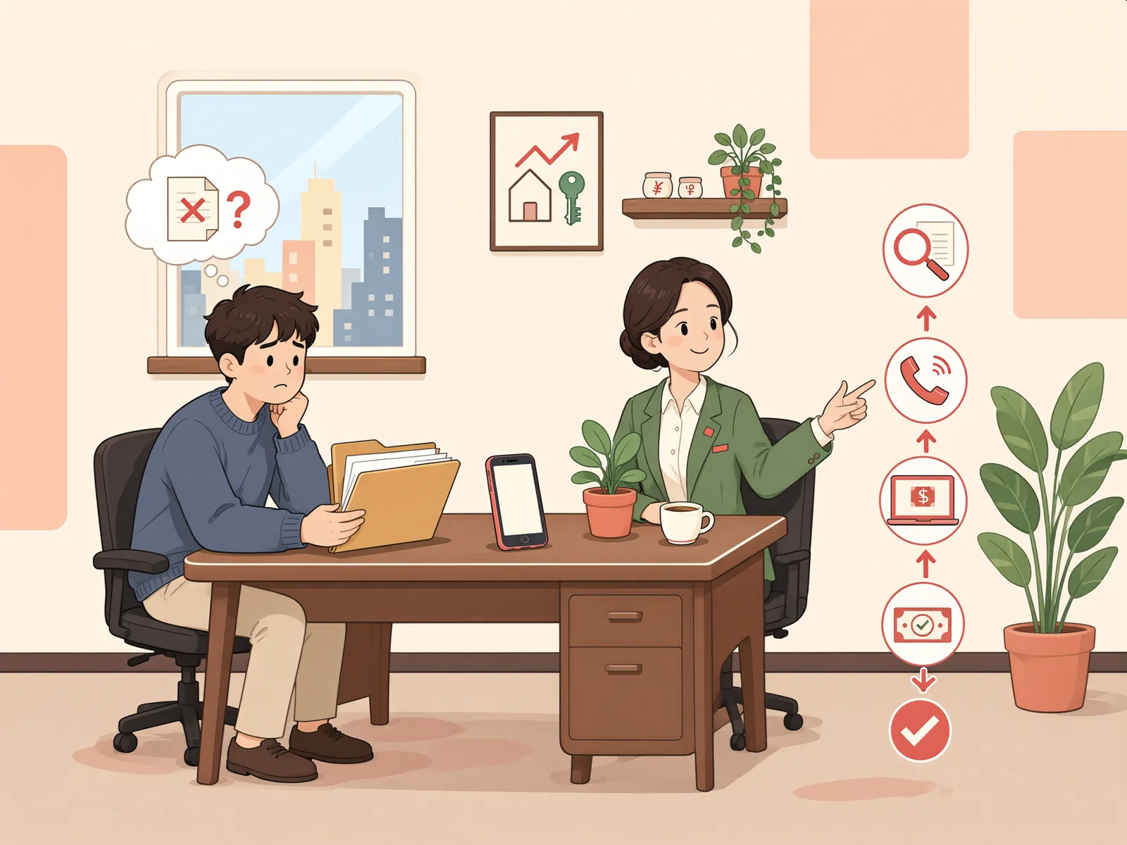 「공탁통지서를 잃어버렸다면, 공탁금도 못 찾을까?」 상황을 그린 삽화