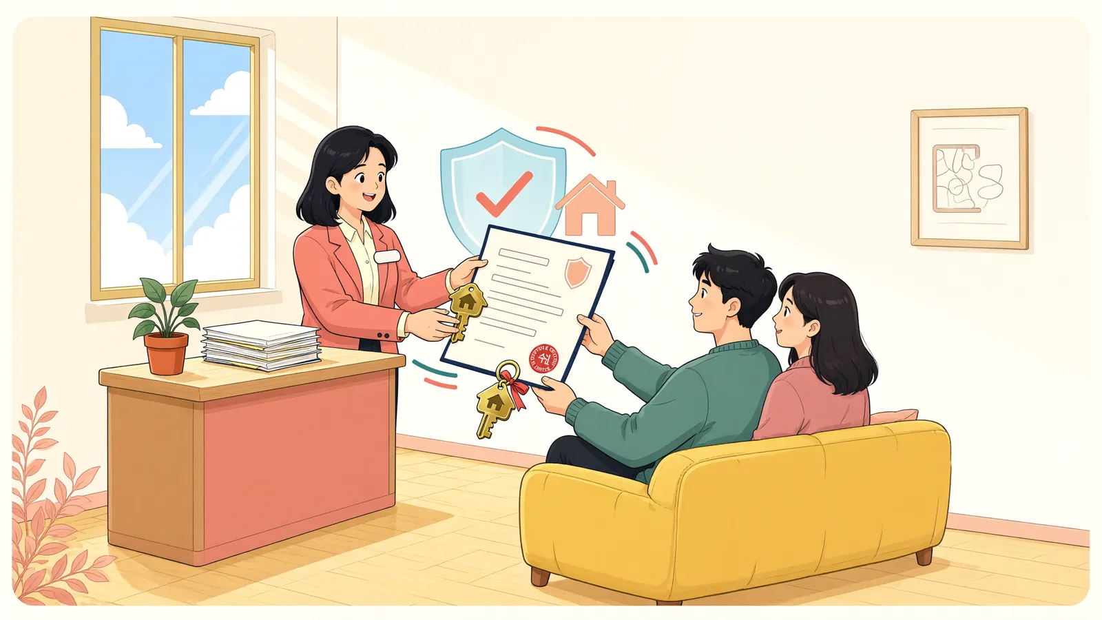 「경매로 전세권은 사라졌는데, 남은 보증금은?」 상황을 그린 삽화