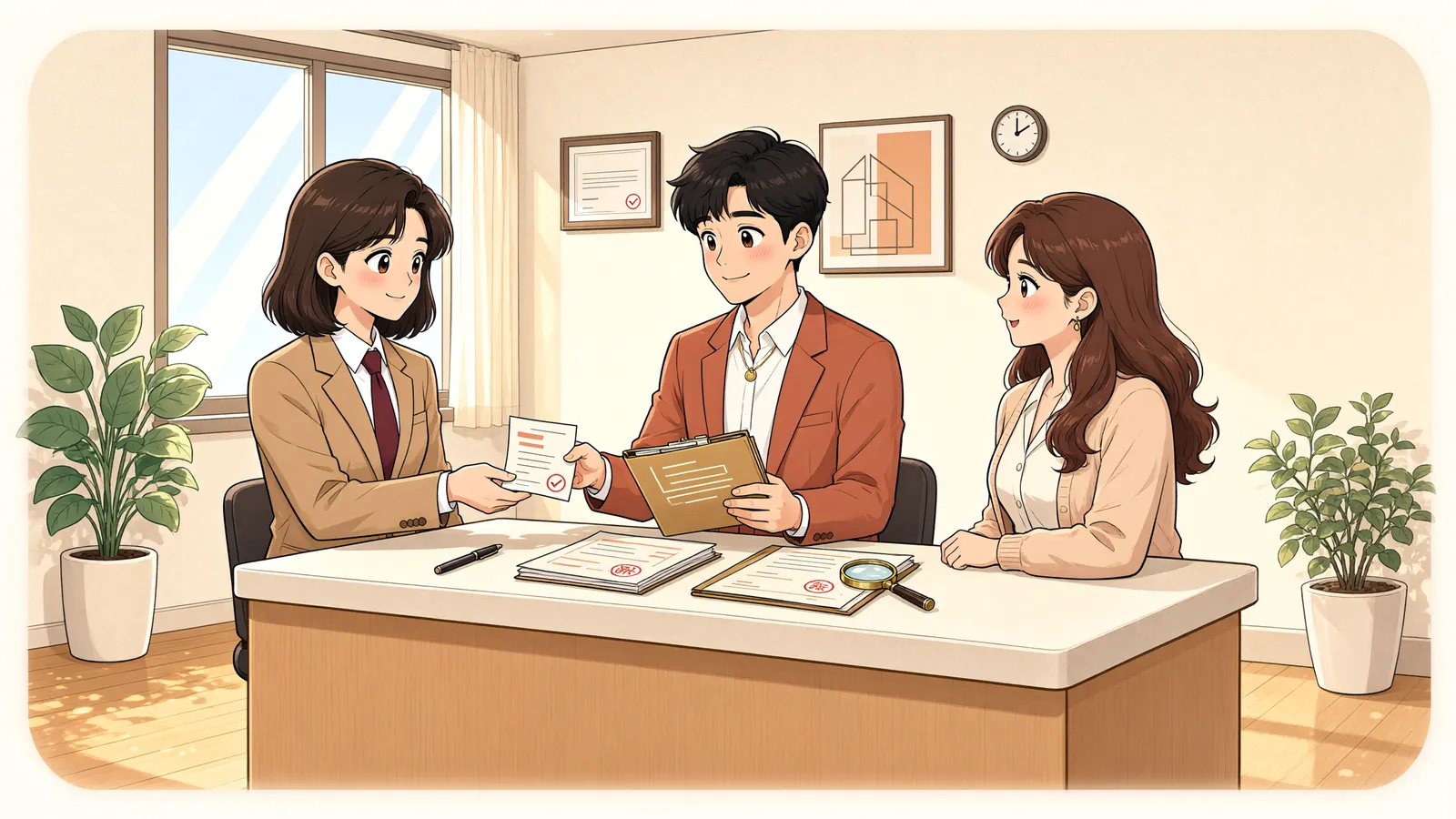 「선순위 담보를 대신 갚은 후순위 채권자, 구상금도 담보될까?」 상황을 그린 삽화