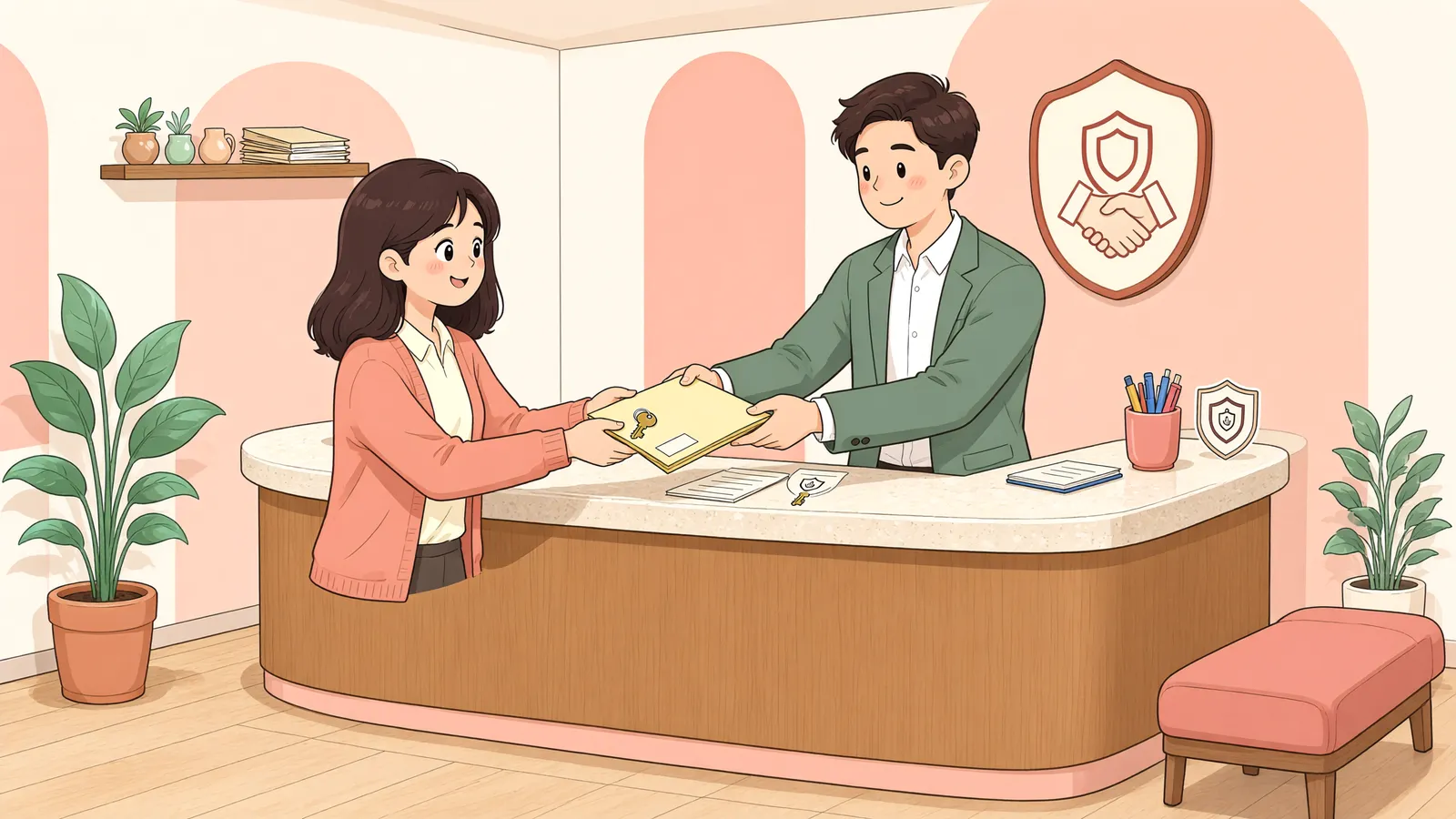 「사전확인 뒤 기술이 바뀌었다면, 추가 투자도 감면될까」 상황을 그린 삽화