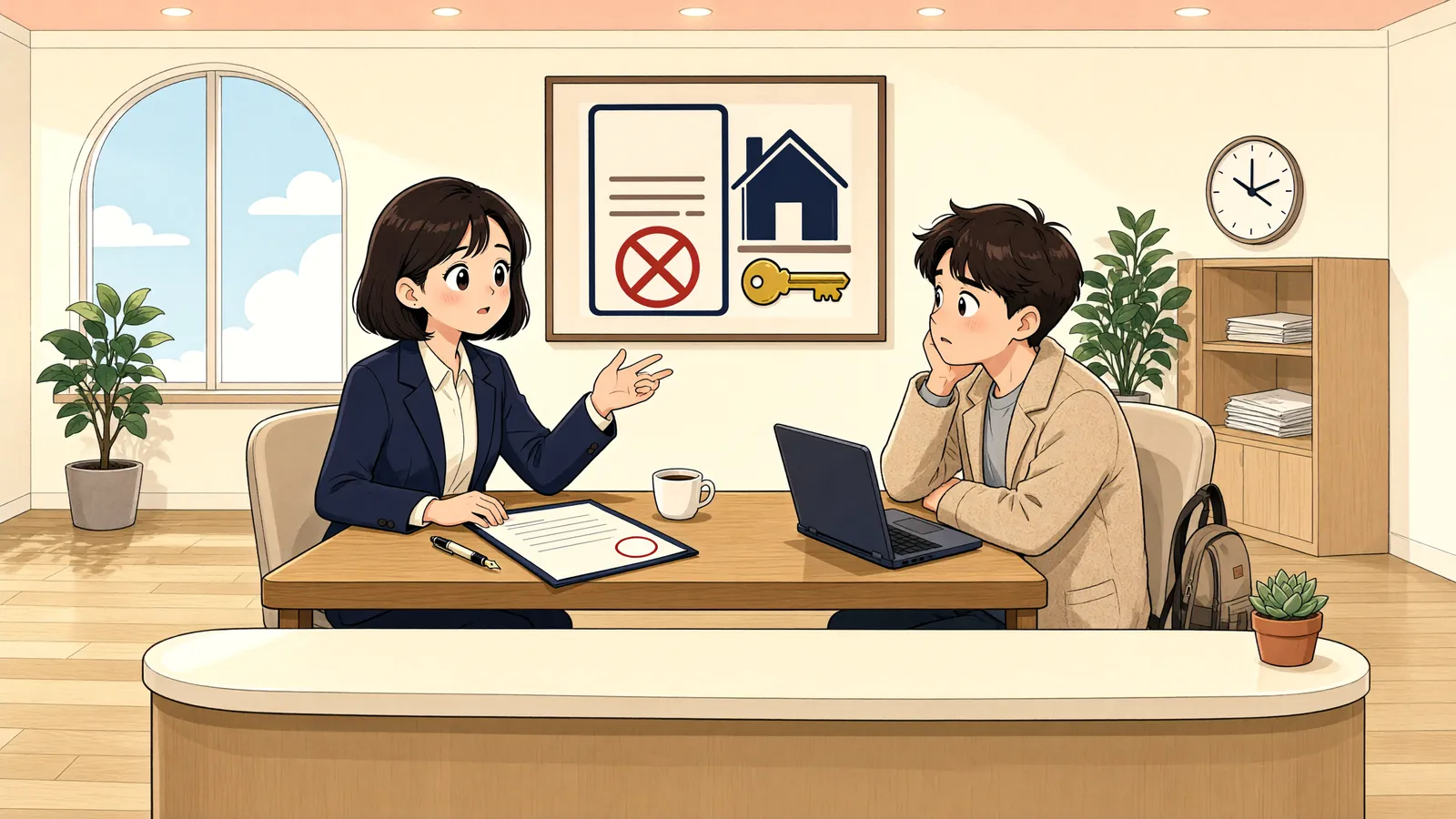 「분양계약이 해제돼도 임차권은 남을 수 있을까」 상황을 그린 삽화