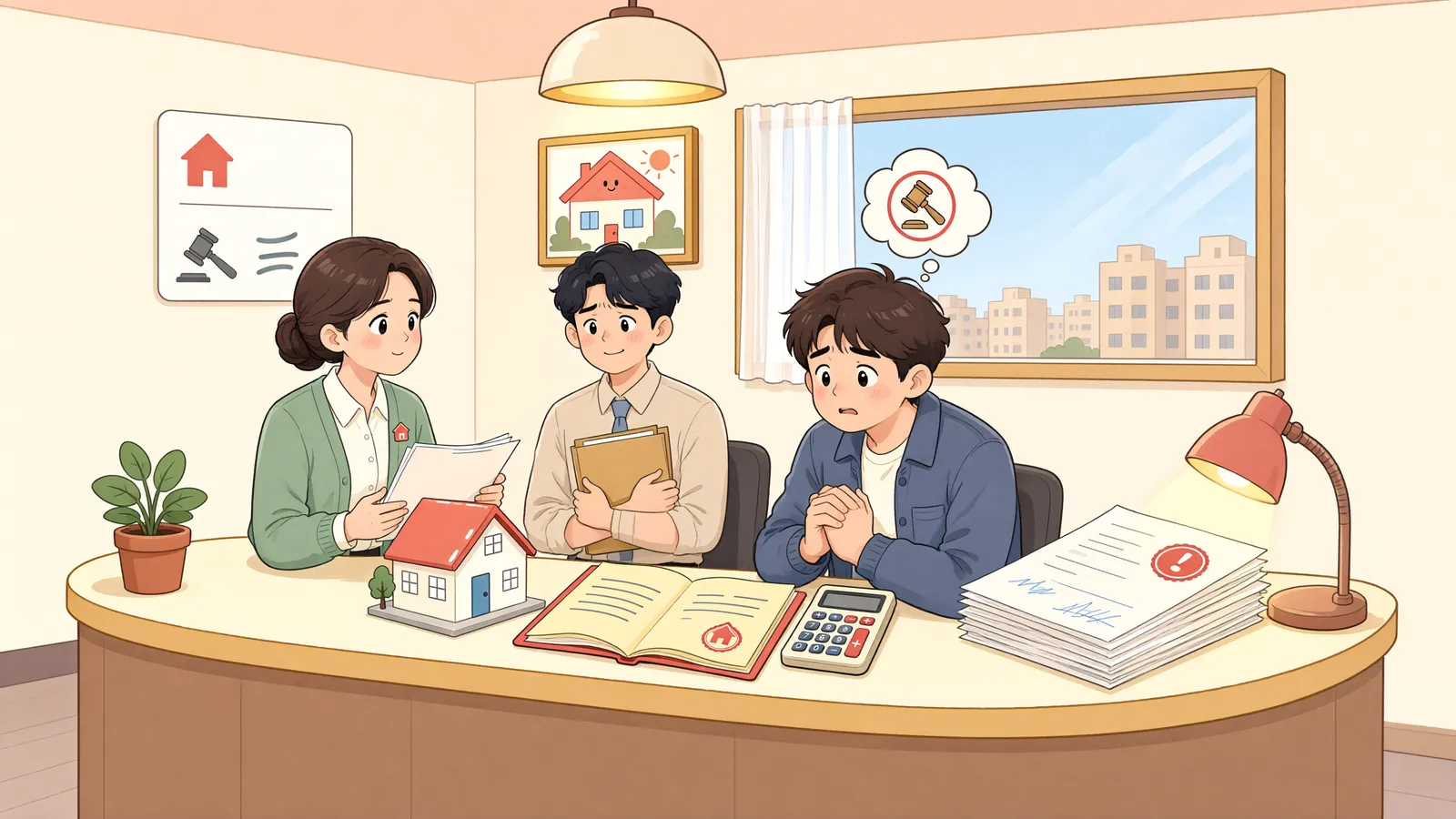 「지급명령에 이의하지 않은 것, 대위권 행사 중 처분일까」 상황을 그린 삽화
