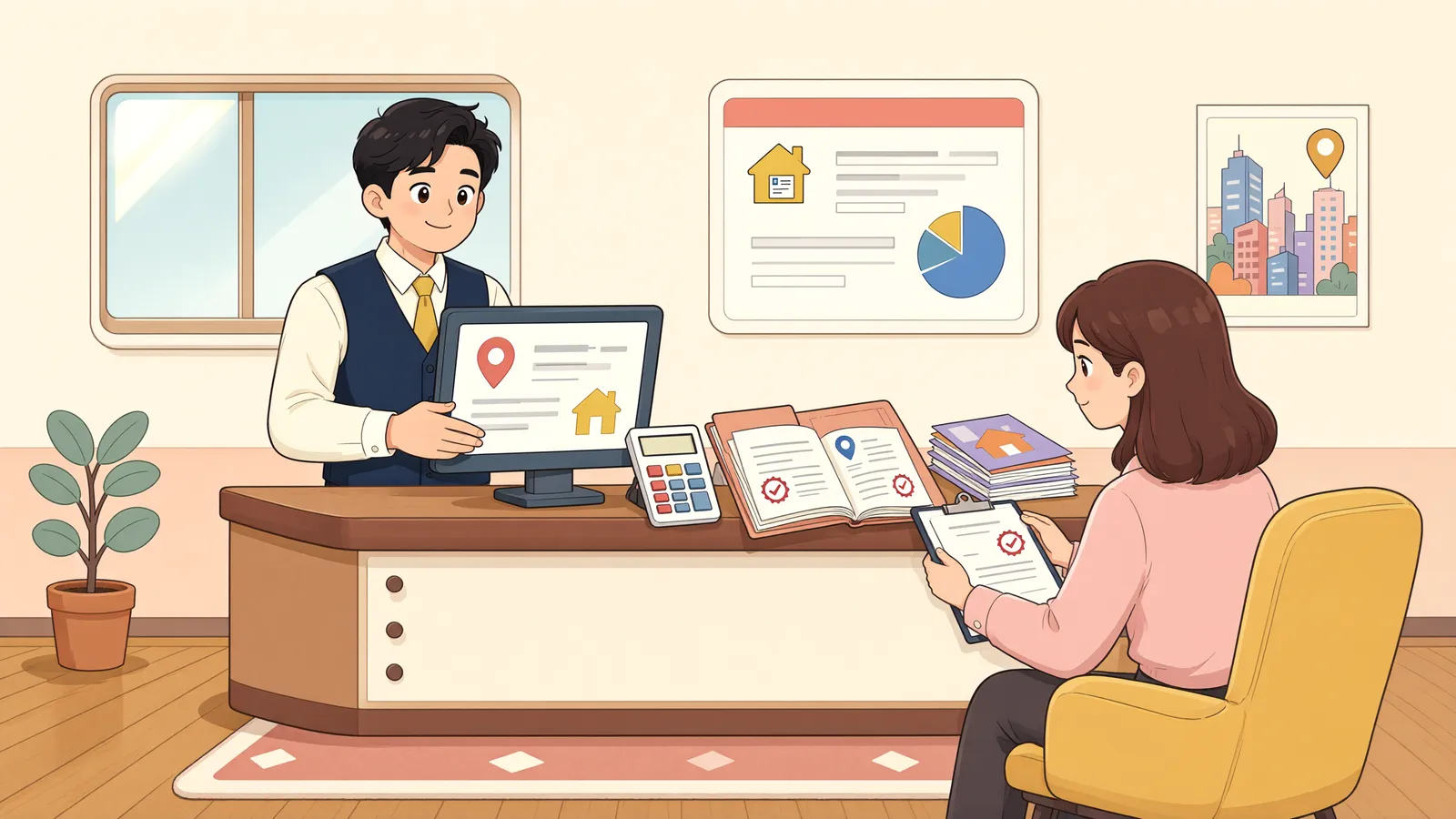 「세금계산서에 적힌 이름이 다르면 매입세액을 공제받을 수 있을까」 상황을 그린 삽화