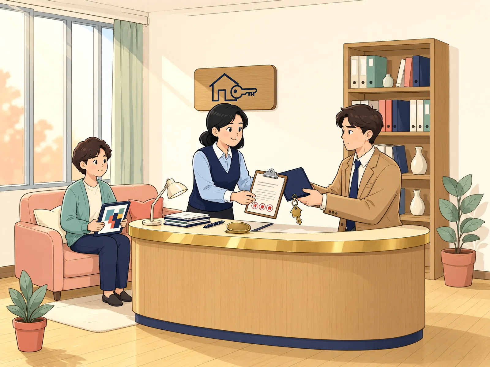 「본등기 후 10년, 집은 정말 채권자 것이 됐을까」 상황을 그린 삽화
