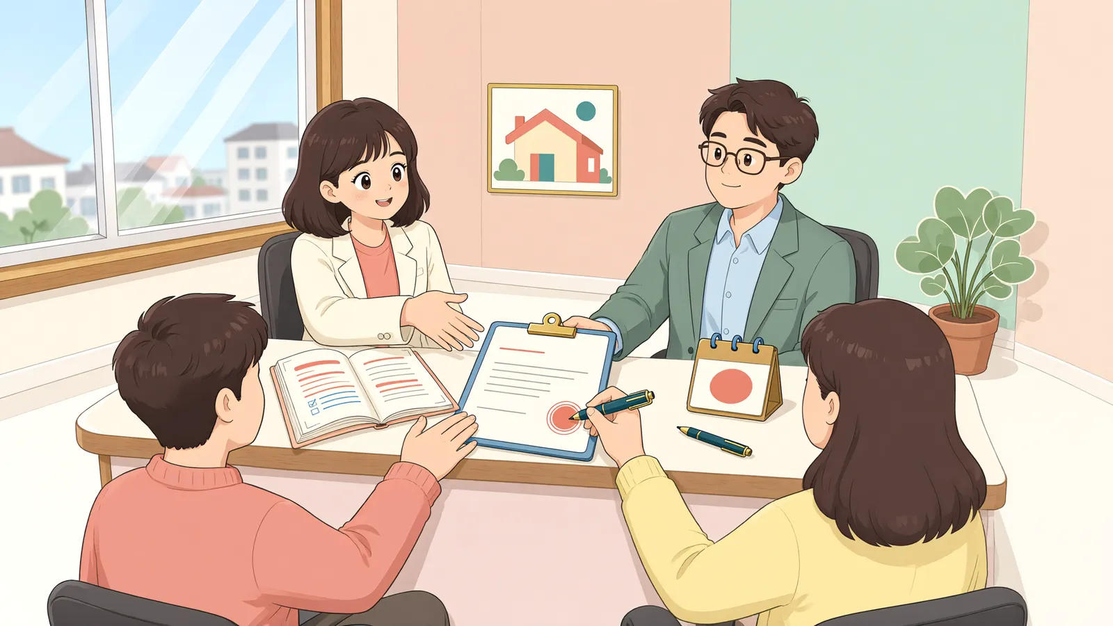 「‘이의 제기 금지’만으로 가계약금이 사라질까」 상황을 그린 삽화