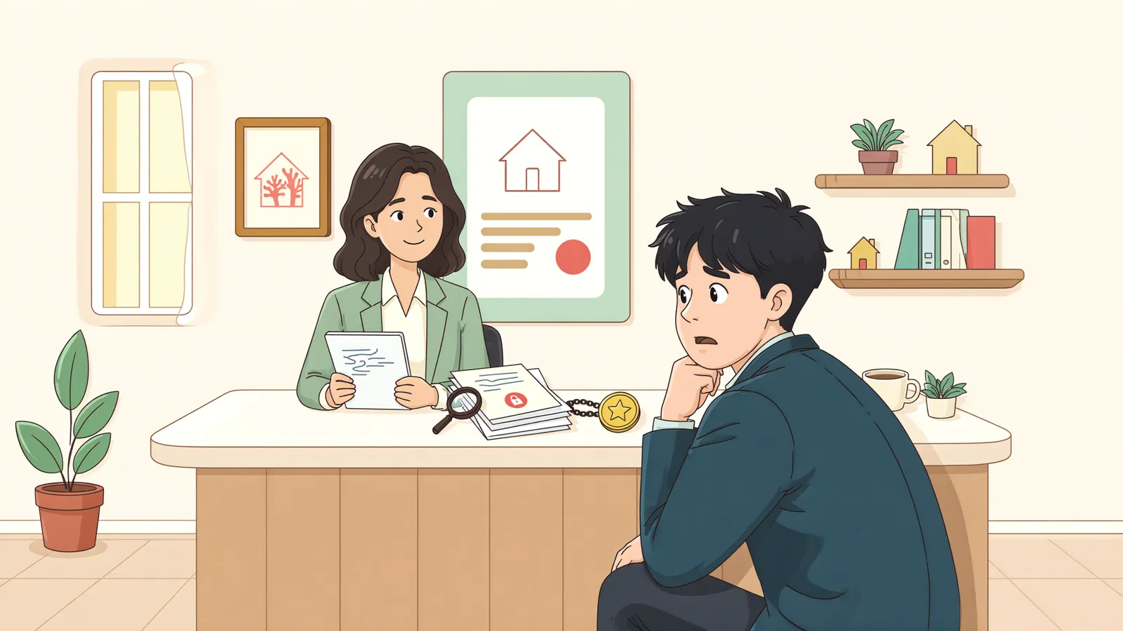 「보훈연금, 통장에 들어오면 압류금지일까」 상황을 그린 삽화