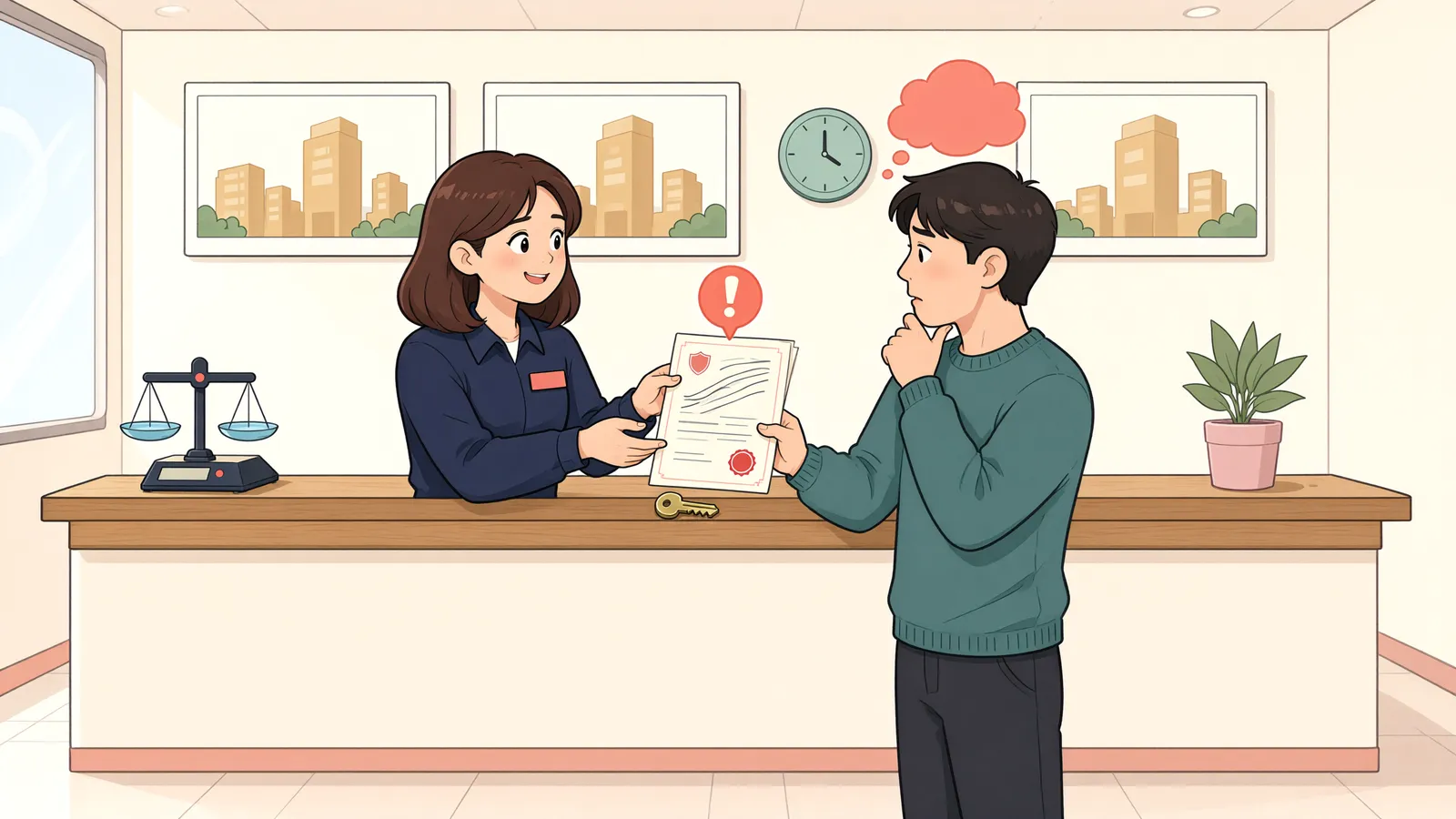 「채권양도 통지가 빠졌어도 저당권 경매를 신청할 수 있을까」 상황을 그린 삽화