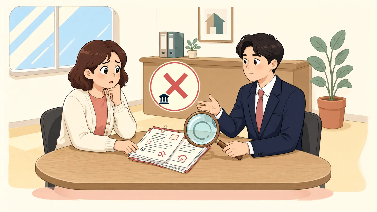 「가압류한 보증금채권이 애초에 없다면」 상황을 그린 삽화