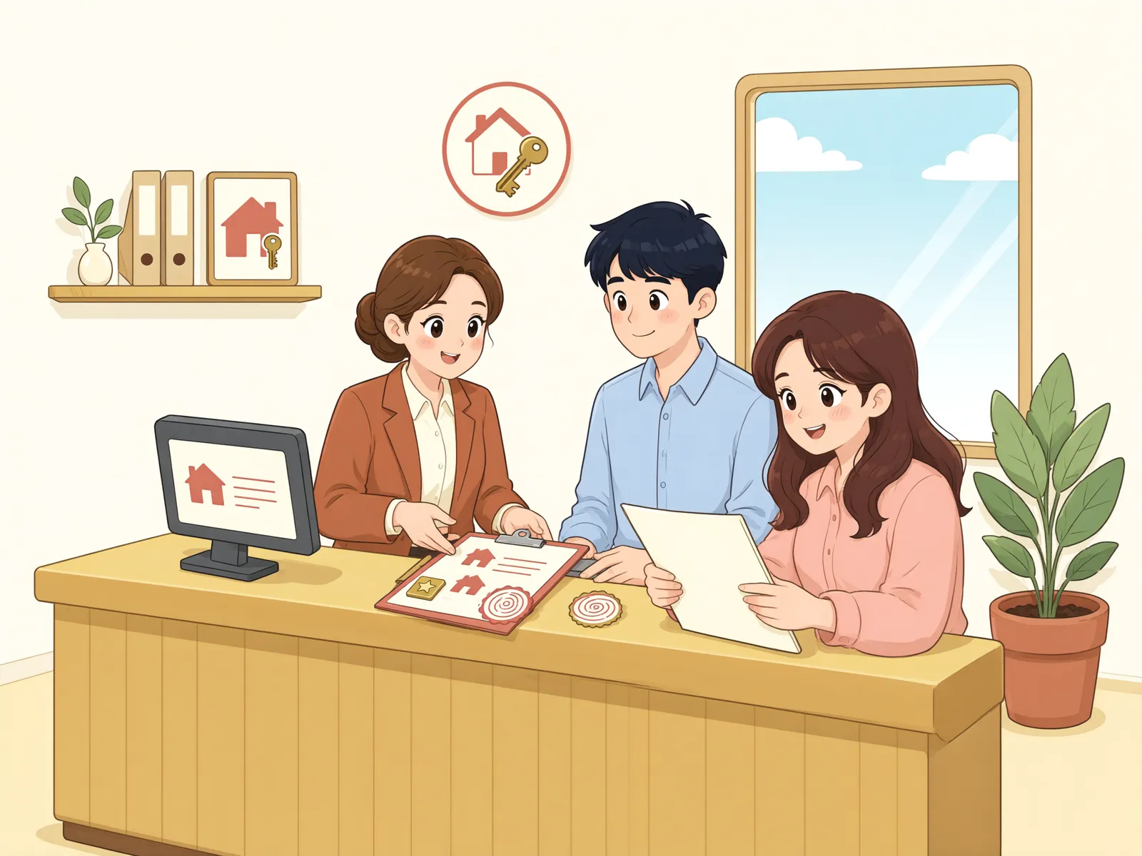 「최고가 입찰자가 대금을 못 냈다면, 다음 순서가 있을까?」 상황을 그린 삽화