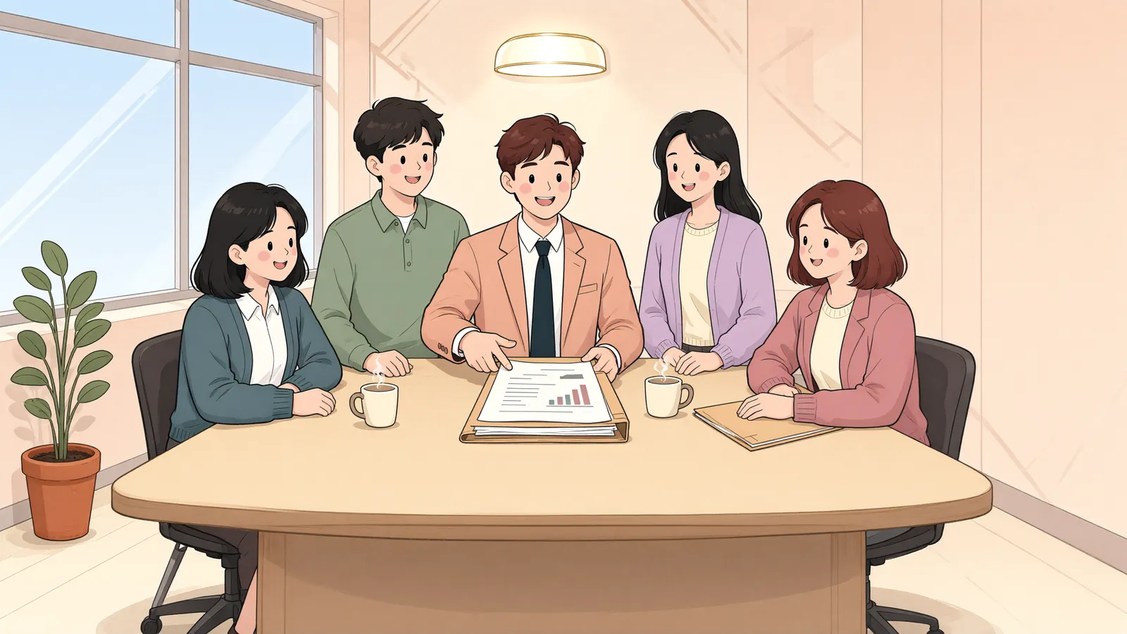 「소액임차인 기준, 누가 정할까?」 상황을 그린 삽화