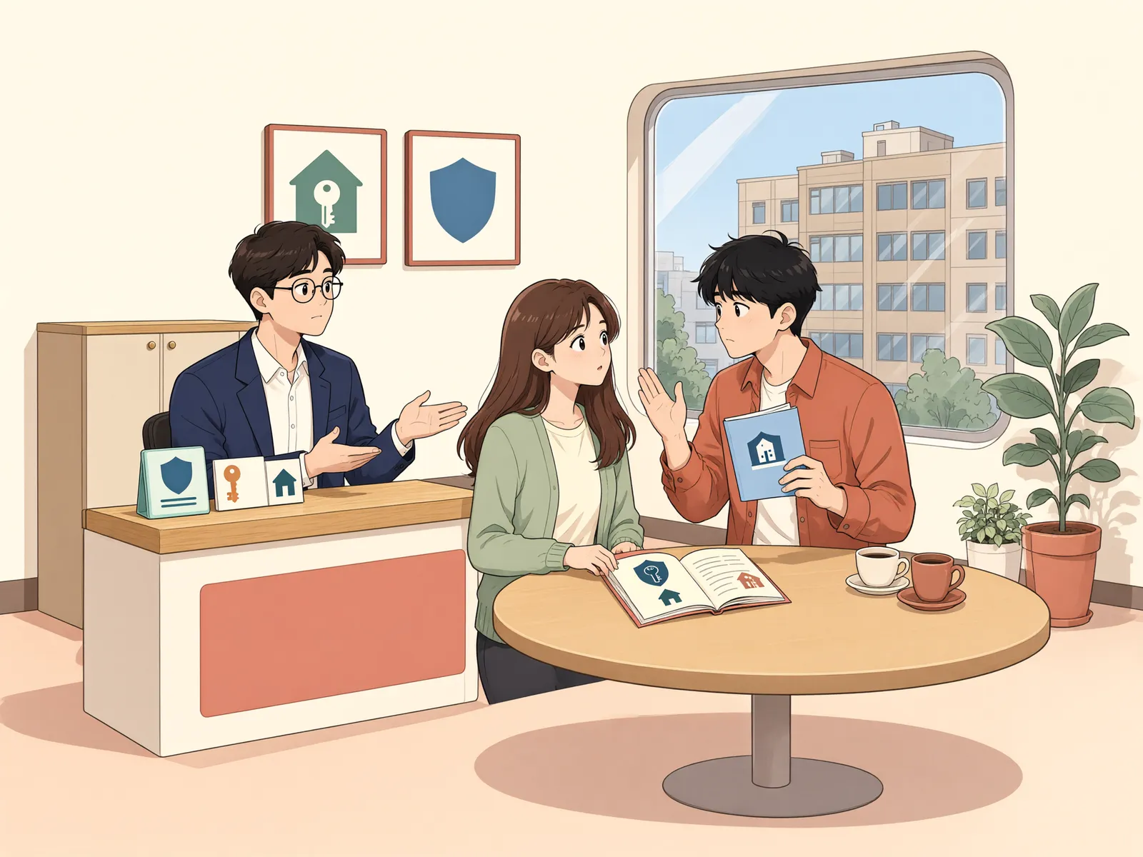 「오피스텔, 계약 당시의 모습이 주거용 판단을 가른다」 상황을 그린 삽화