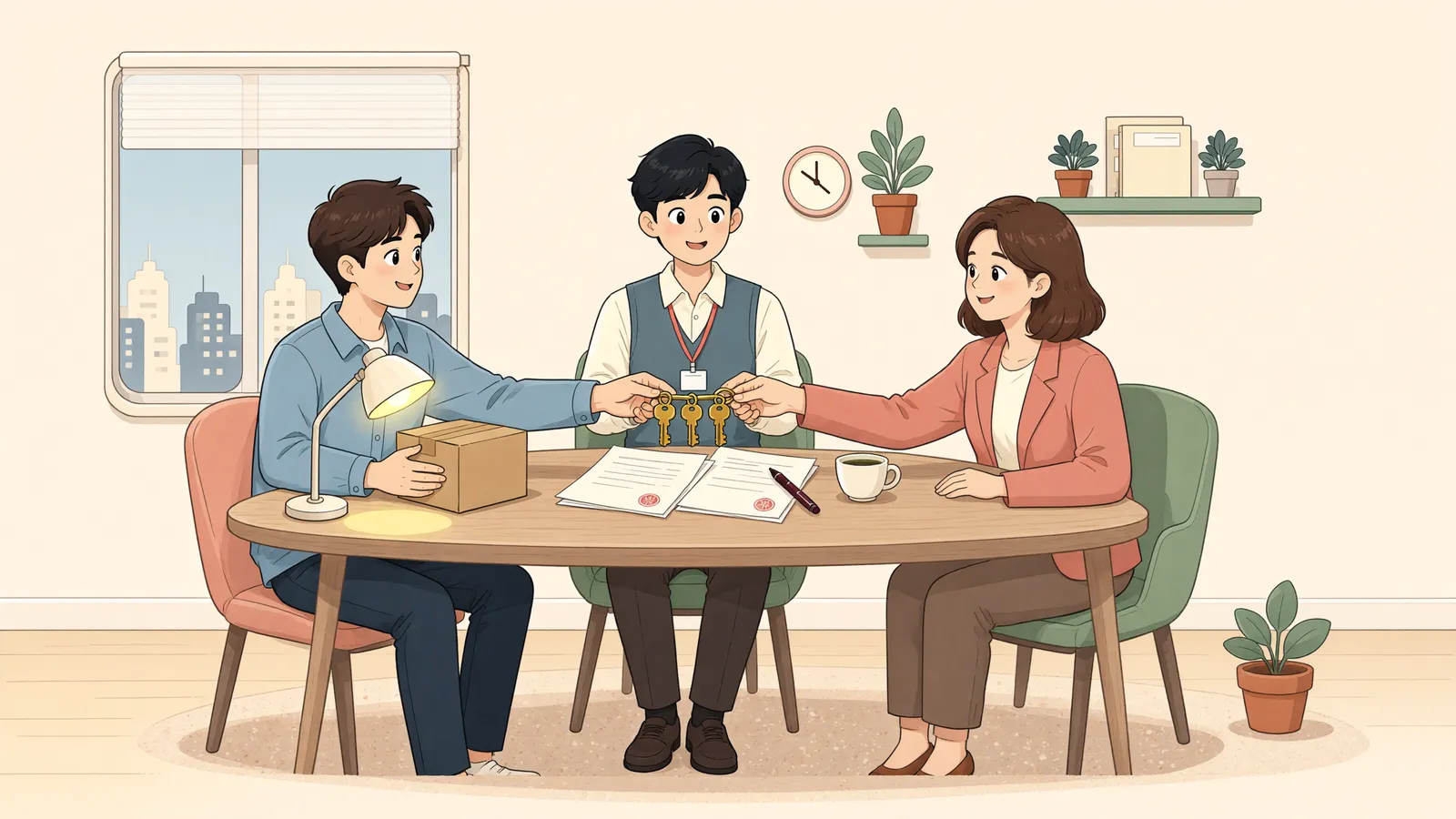 「공탁금을 이의 없이 받았다면, 매매계약도 끝난 걸까」 상황을 그린 삽화