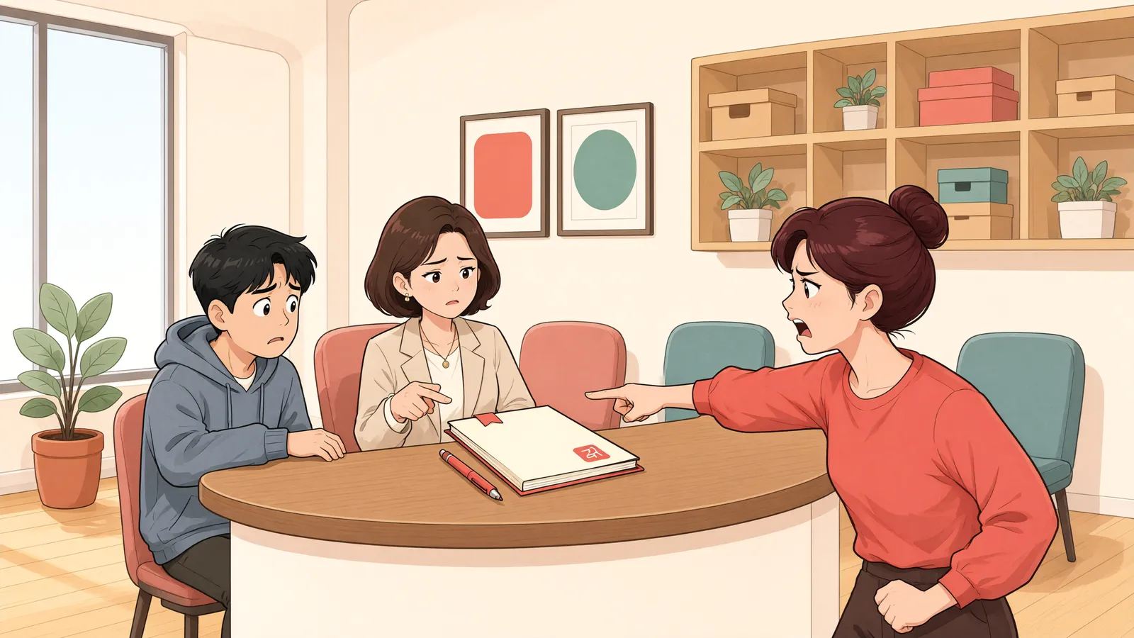 「오래 별거한 배우자의 가전제품 몫, 어떻게 다툴까」 상황을 그린 삽화