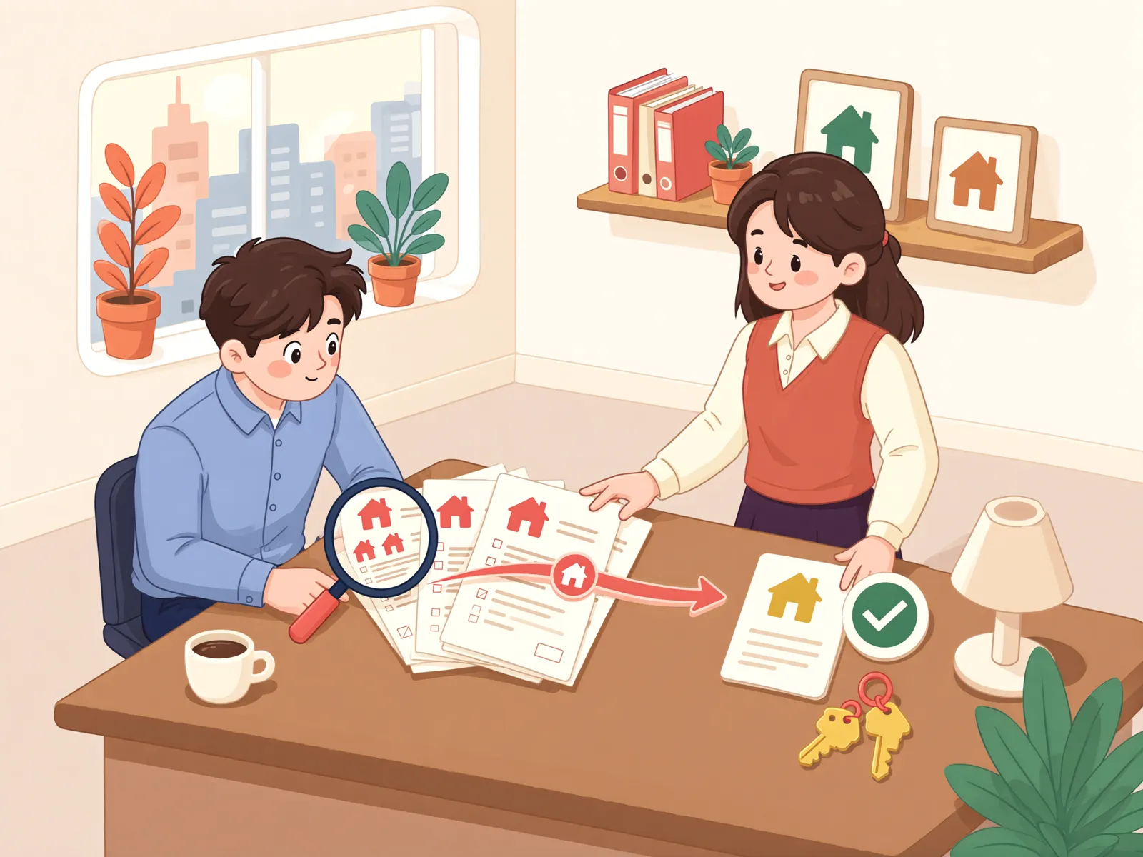 「20년 밭을 가꿨는데, 등기 순서가 발목을 잡을까」 상황을 그린 삽화