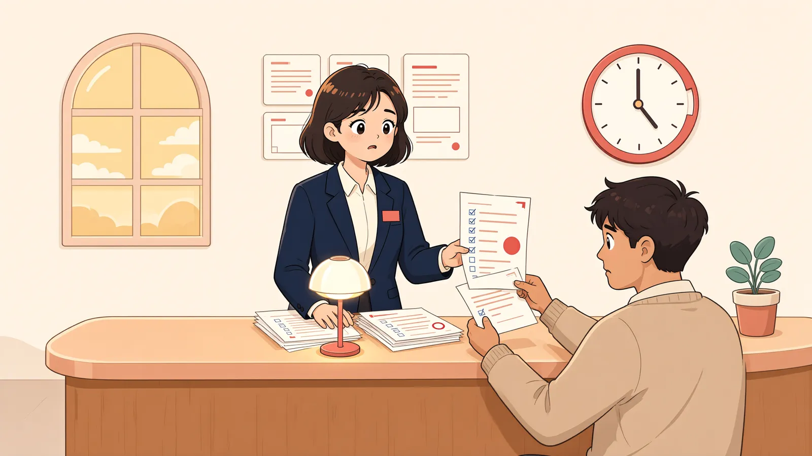 「채권신고 기간을 놓쳤다면, 배당도 끝난 걸까?」 상황을 그린 삽화