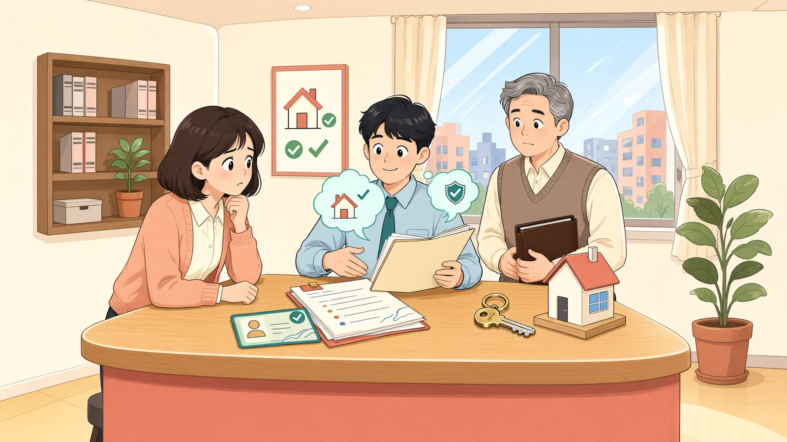 「주민등록이 끊긴 사이 집주인이 바뀌었다면」 상황을 그린 삽화