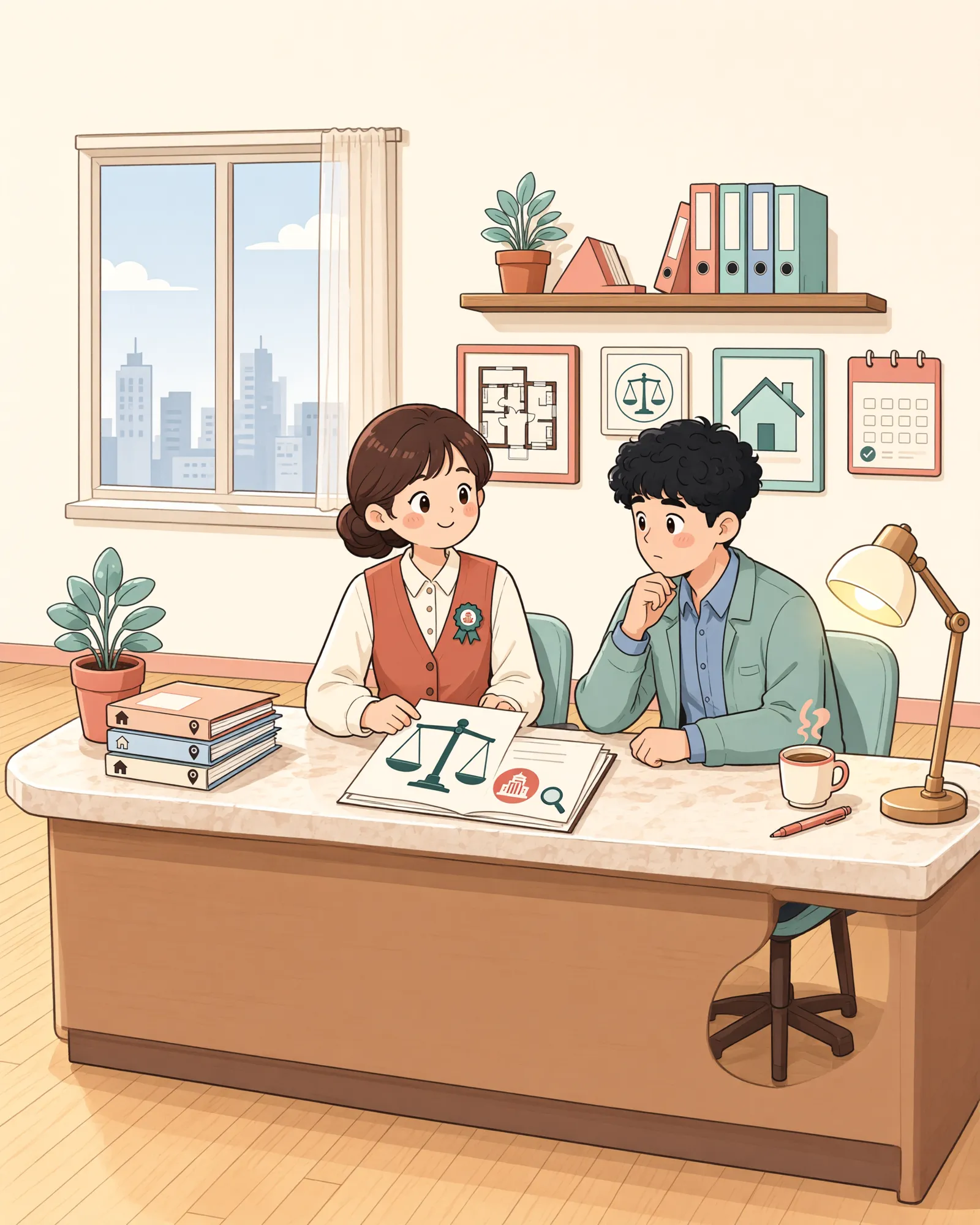 「국세청 기본통칙, 법원도 따라야 할까요?」 상황을 그린 삽화