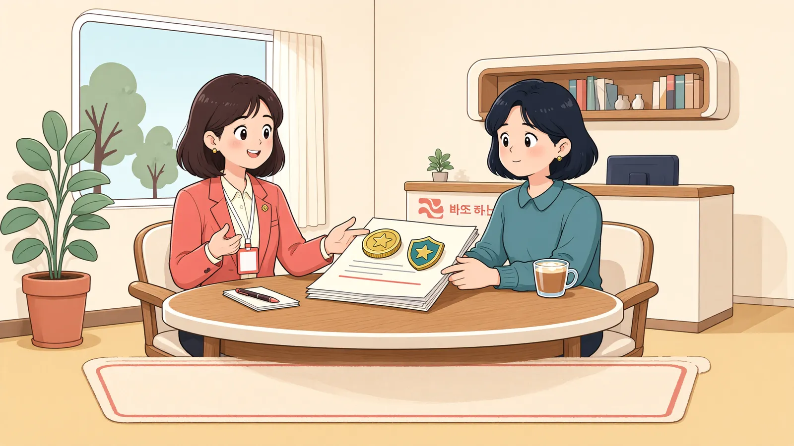 「상가 경매, 배당요구 종기까지 사업자등록을 챙기세요」 상황을 그린 삽화