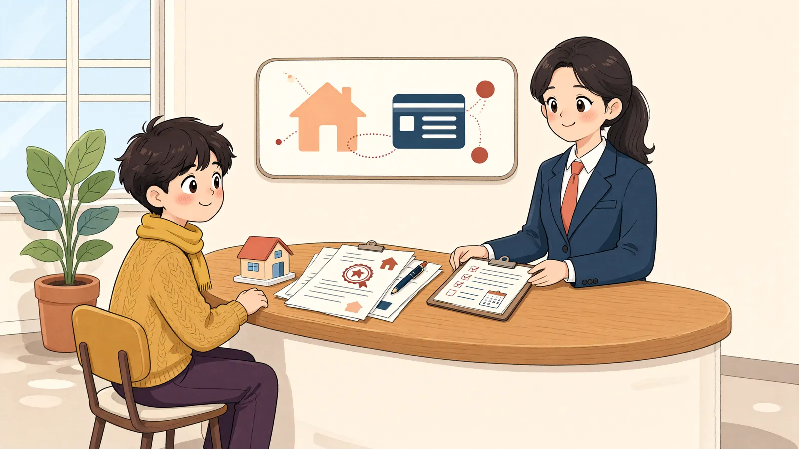 「이사 사정만으로는 임차권등기명령을 신청할 수 없을까요?」 상황을 그린 삽화