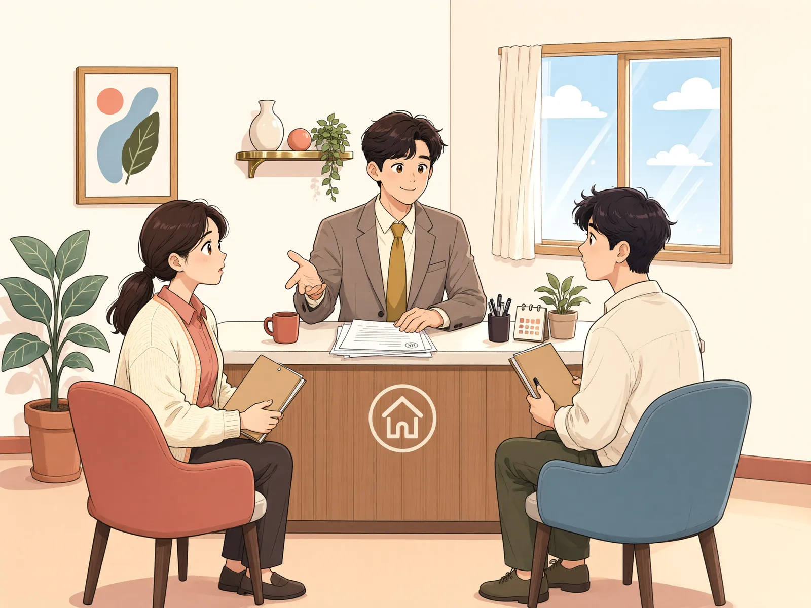 「수리비를 낸 전차인, 임대인에게 바로 청구할 수 있을까」 상황을 그린 삽화