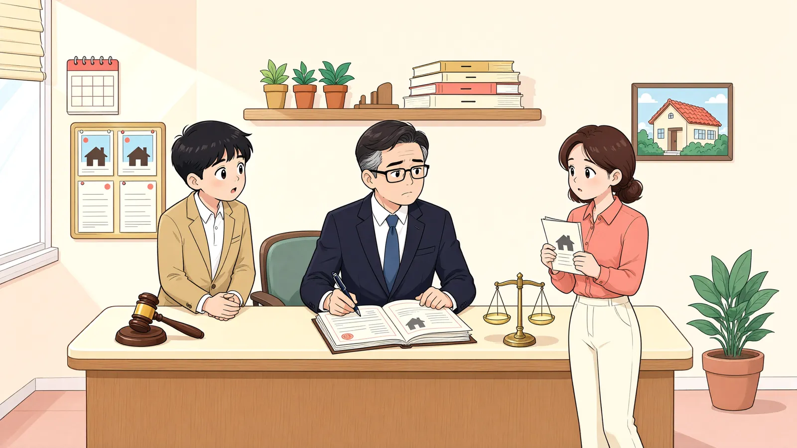 「최고가를 불렀는데도 결정이 없다면」 상황을 그린 삽화