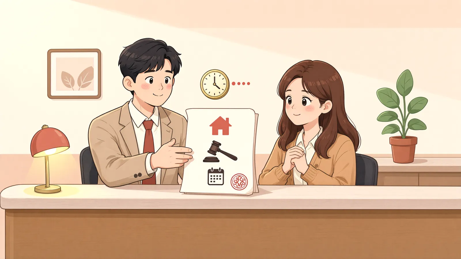 「3년을 넘긴 처분금지가처분, 뒤늦은 본안소송으로 막을 수 있을까」 상황을 그린 삽화