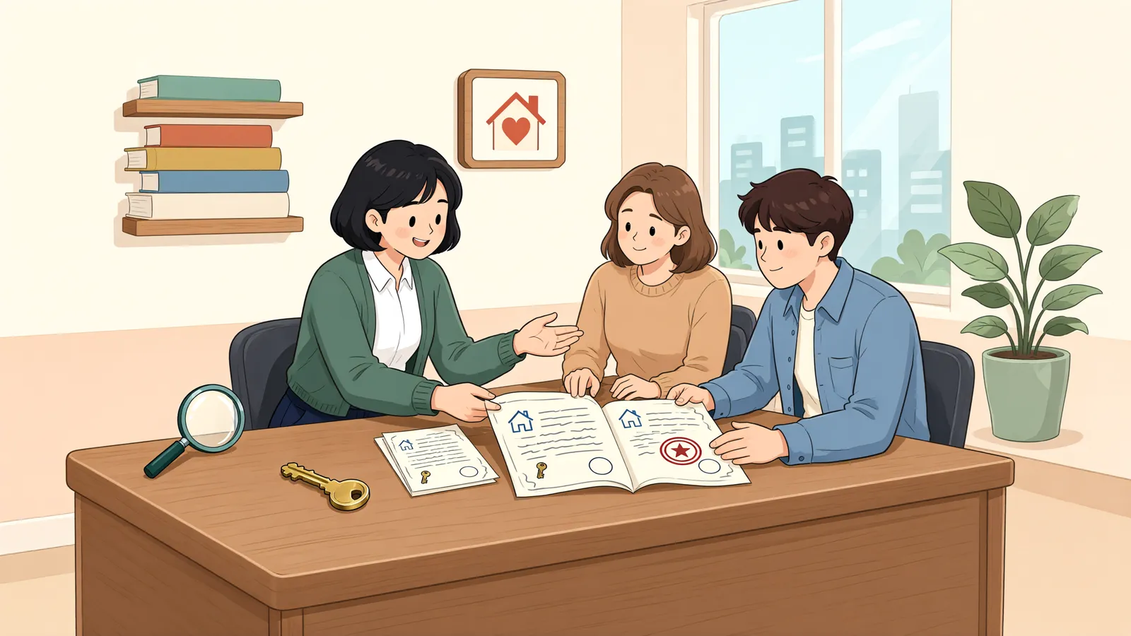 「임차권을 넘겨받은 사람도 우선변제권을 행사할 수 있을까」 상황을 그린 삽화