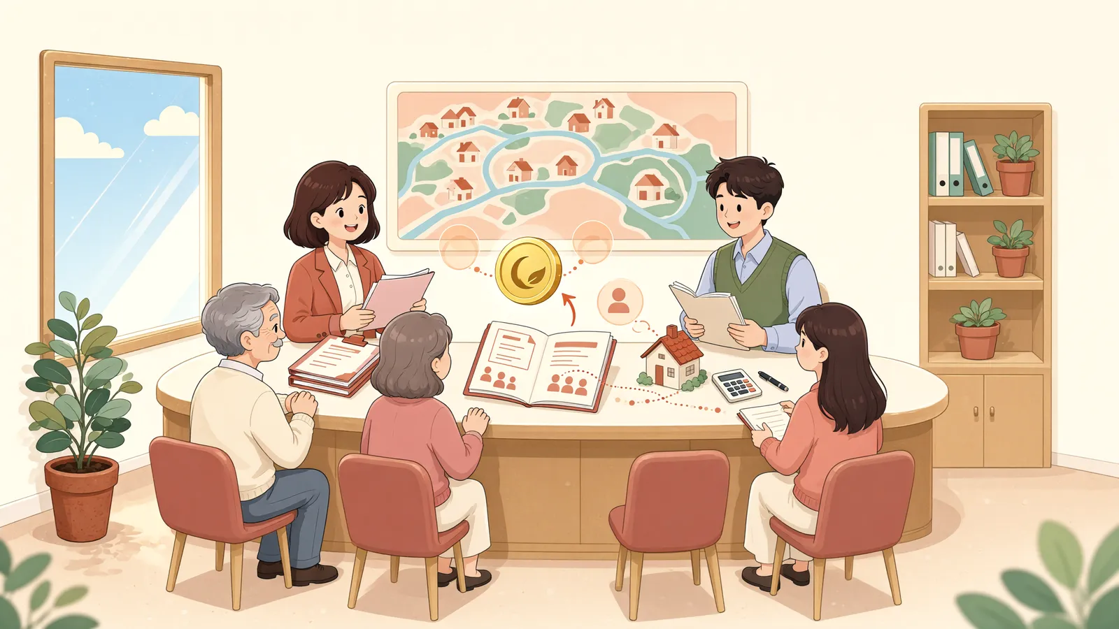 「상속포기한 아들에게 체납 세금이 넘어올까」 상황을 그린 삽화