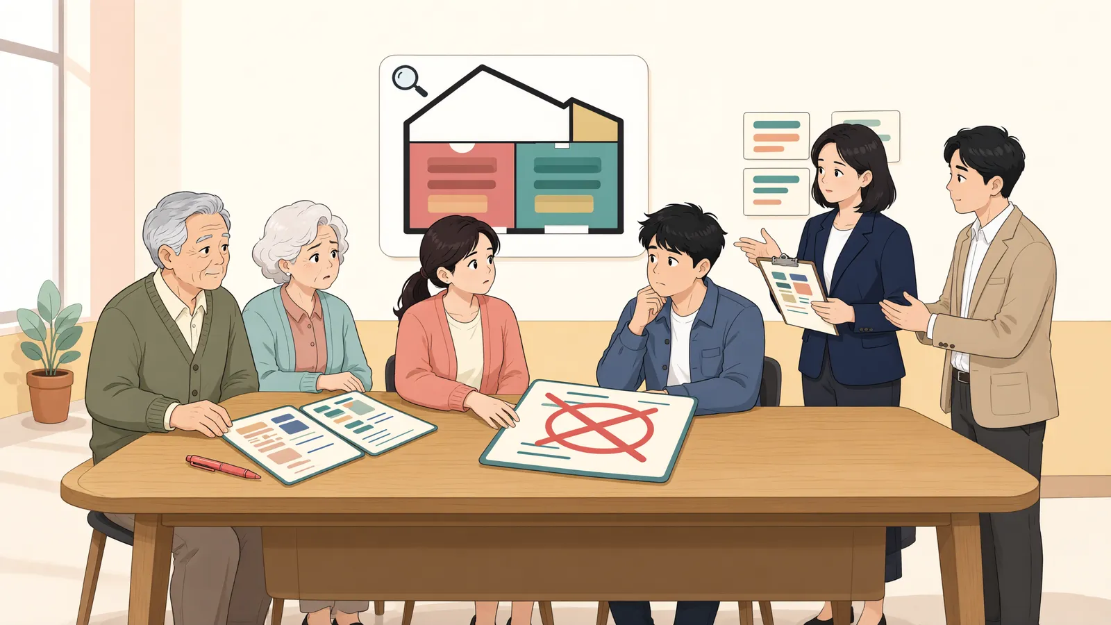 「상속분 대신 현금을 받은 채무자, 채권자가 협의를 되돌릴 수 있을까」 상황을 그린 삽화