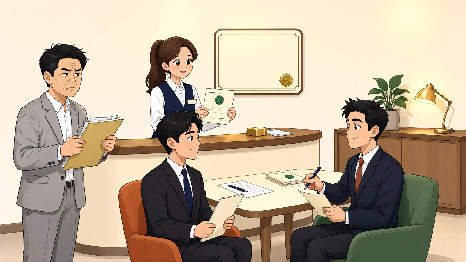 「면책 뒤에도 날아온 예금 압류, 어떻게 멈출까」 상황을 그린 삽화