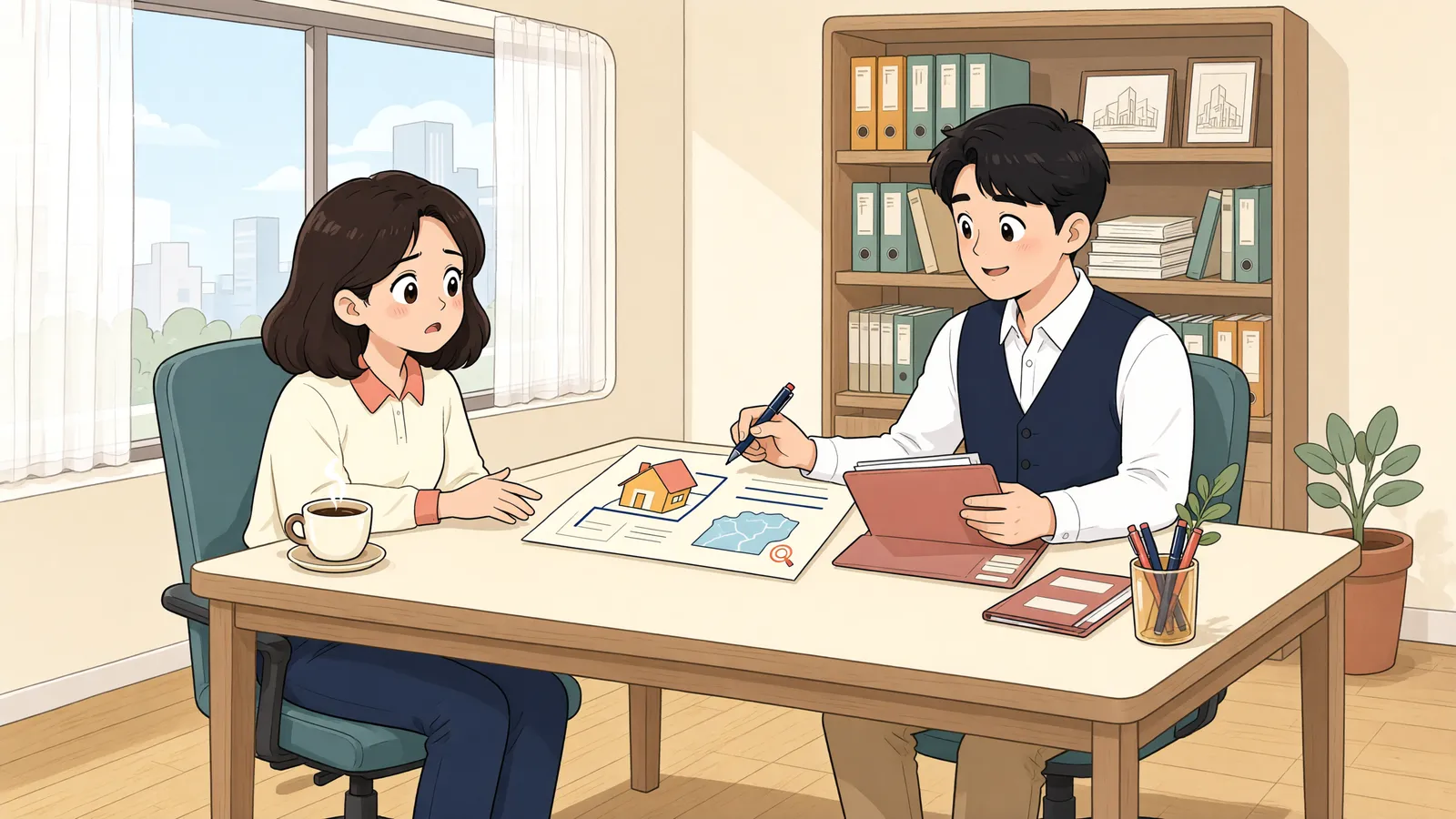 「시효가 완성된 뒤 시작된 경매, 그대로 유효할까」 상황을 그린 삽화