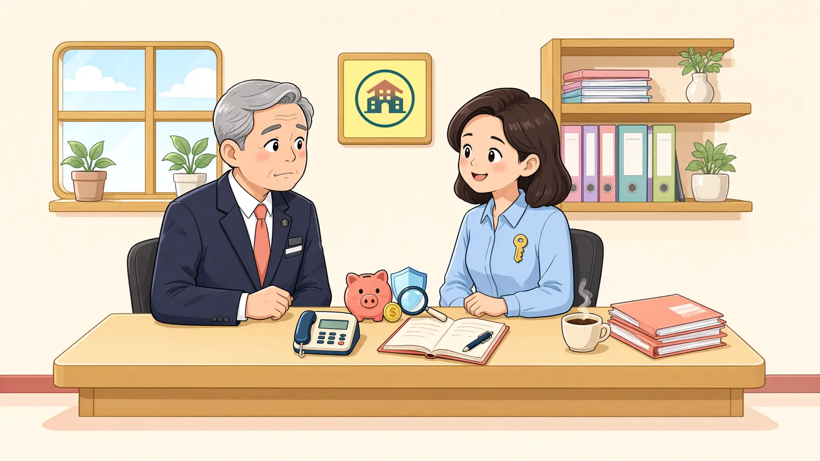 「명예퇴직수당, 퇴직 전에 압류할 수 있을까?」 상황을 그린 삽화