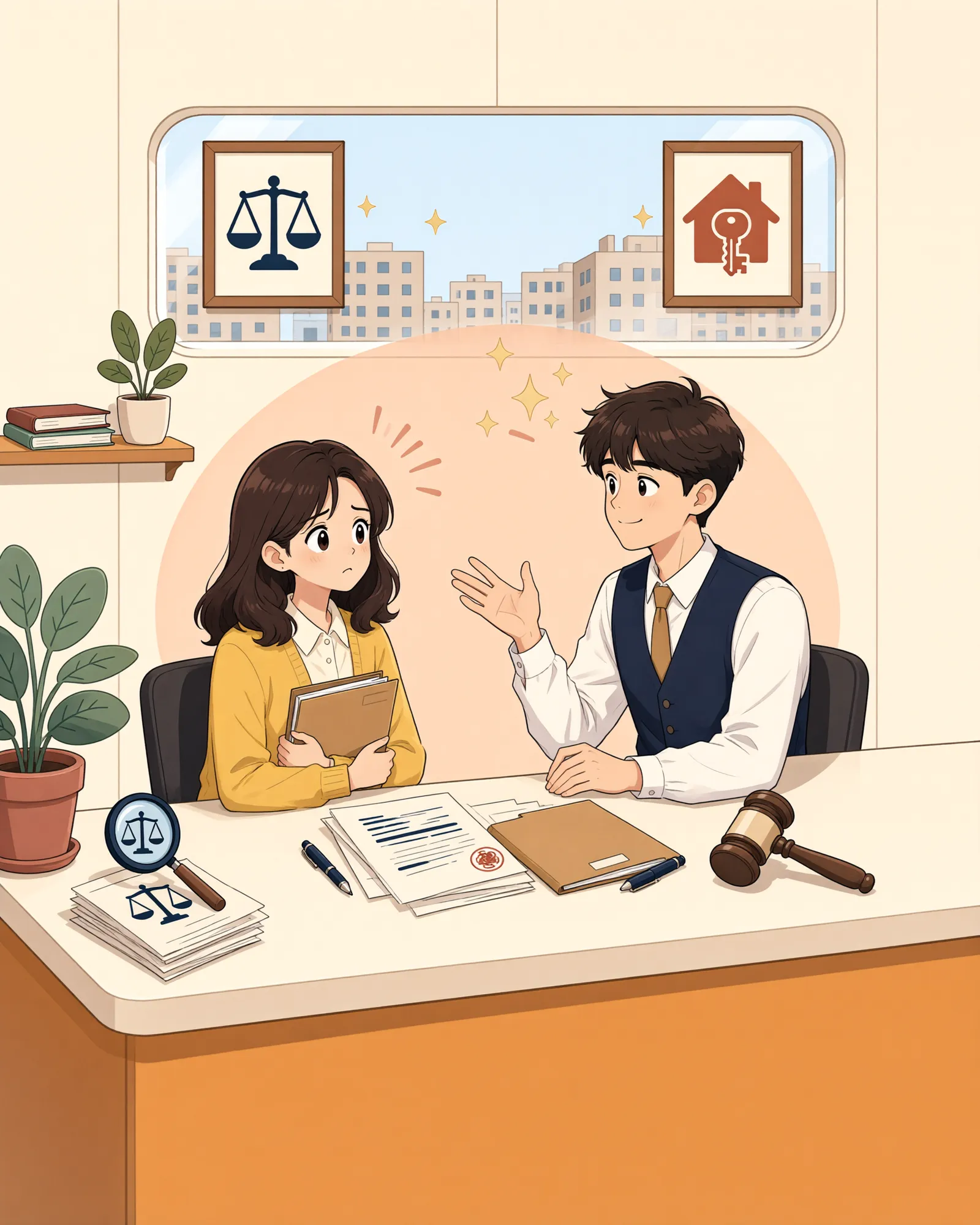 「파산절차 중인 채무자, 채권자는 모든 결정에 항고할 수 있을까?」 상황을 그린 삽화