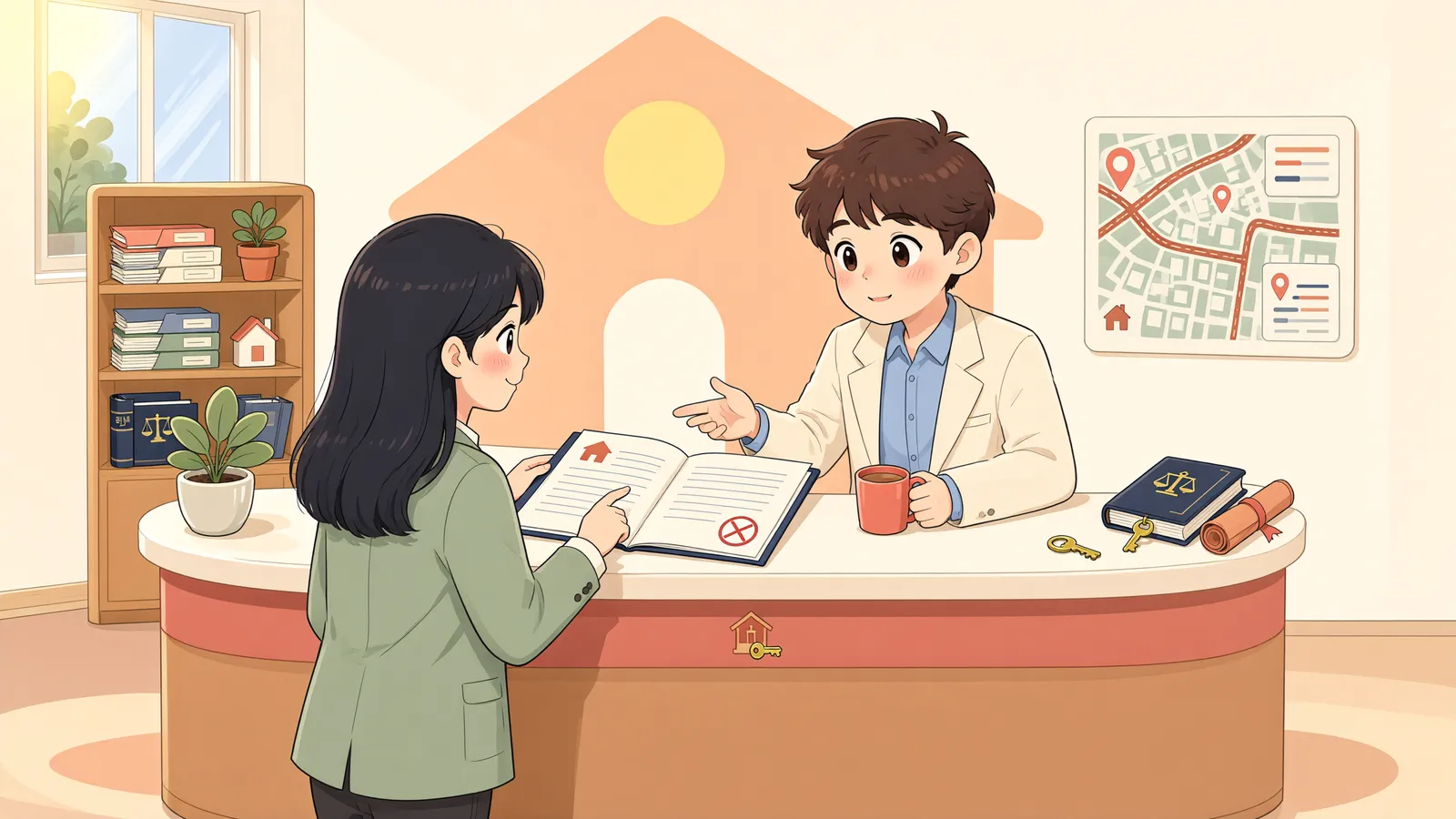 「근저당권이 양도된 뒤 빚을 갚았다면, 누구에게 말소를 청구할까?」 상황을 그린 삽화