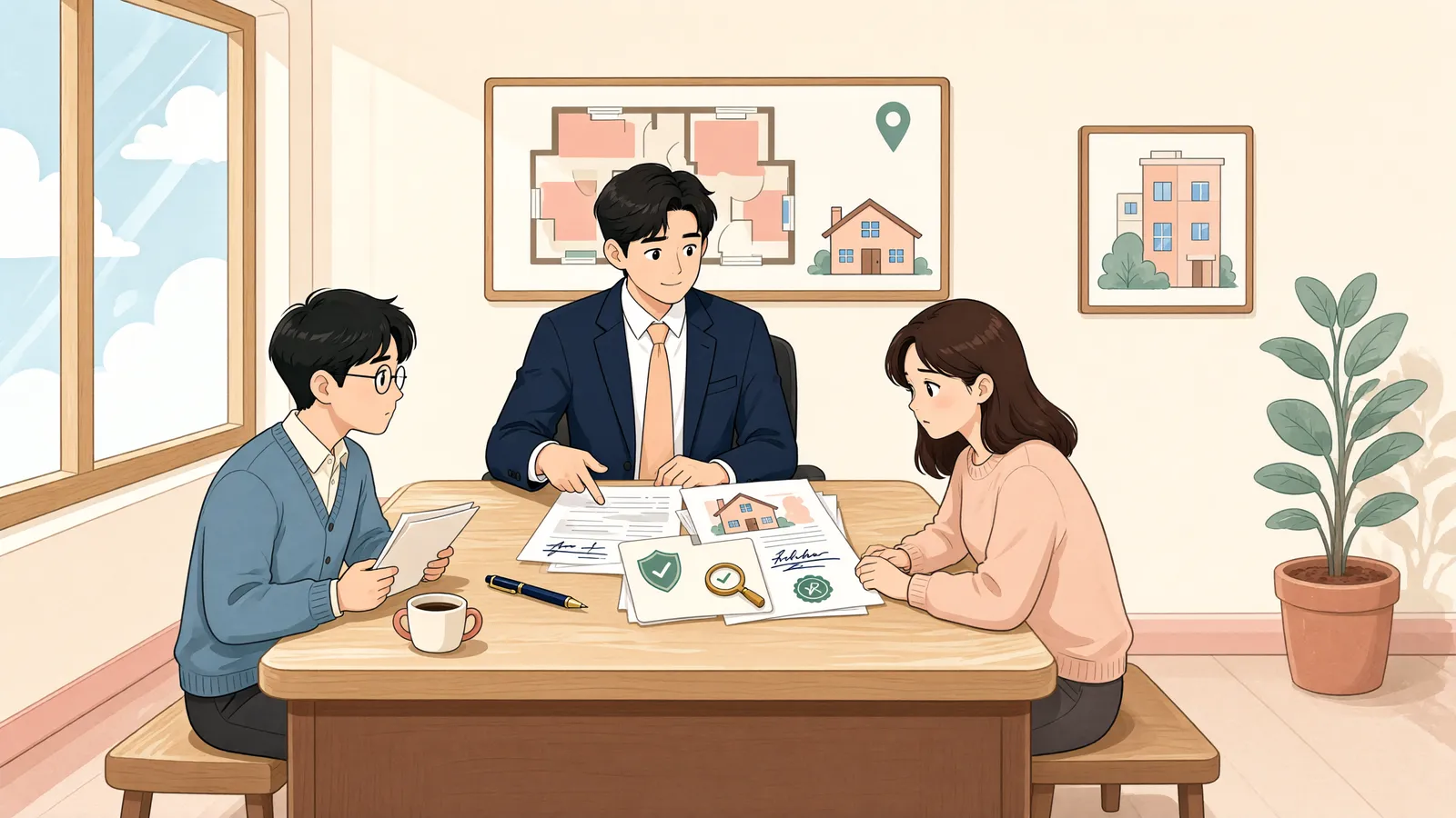 「경매로 아파트가 넘어갔다면, 근저당 말소소송만으로 충분할까?」 상황을 그린 삽화