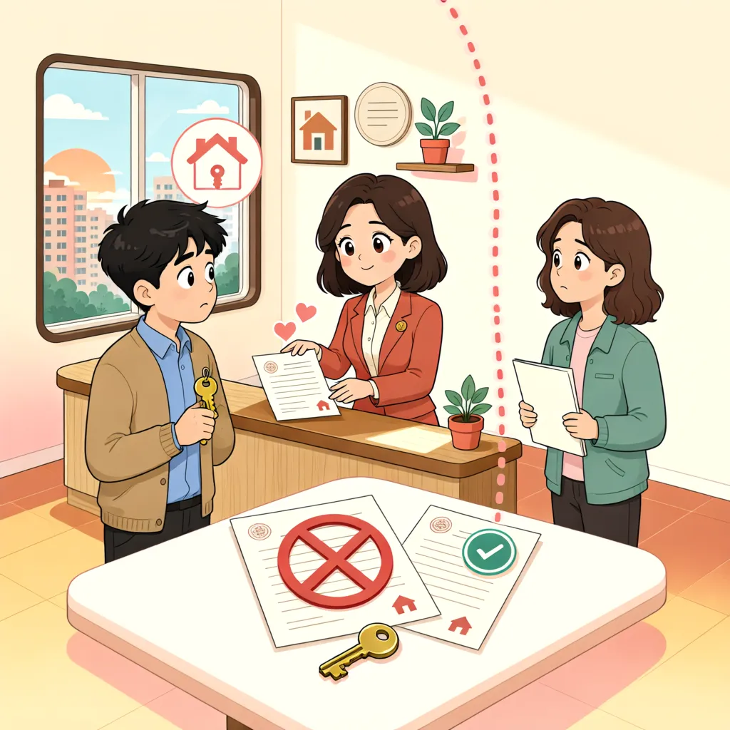 「명의만 빌린 부동산, 채권자의 가압류도 무효일까?」 상황을 그린 삽화