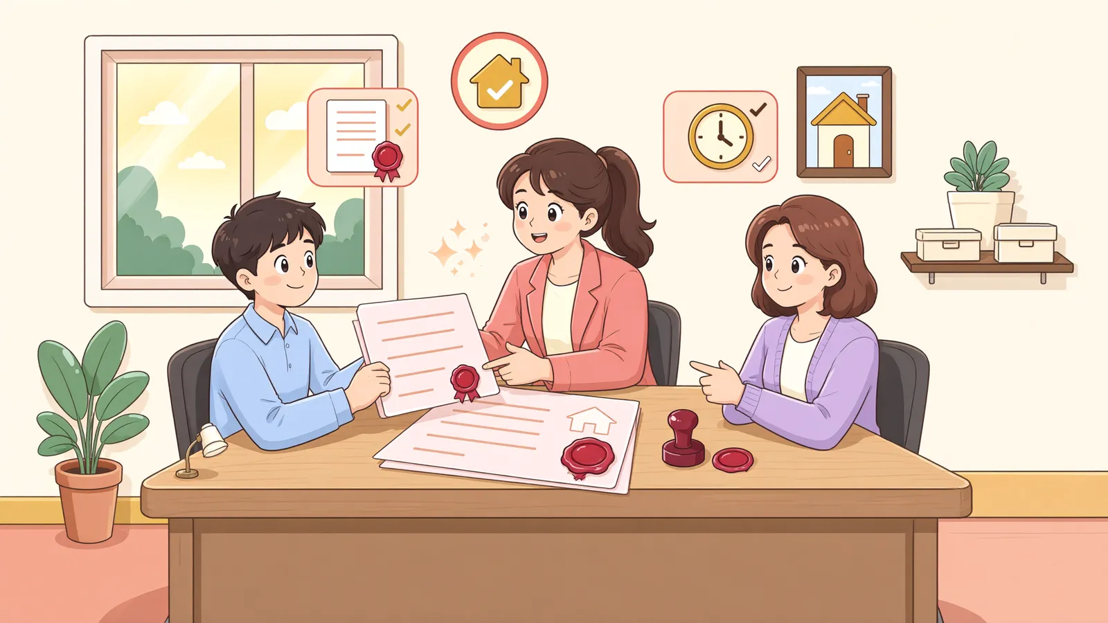 「열쇠만 받으면 끝? 대항력의 두 가지 문턱」 상황을 그린 삽화