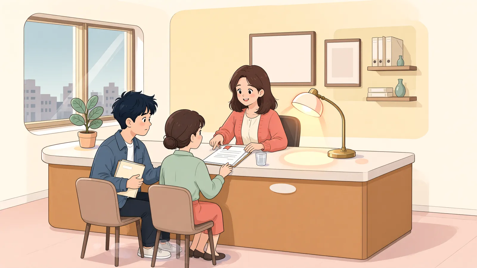 「개인회생 중인 상가 임차인, 변제계획보다 먼저 갚아야 할 돈이 있다」 상황을 그린 삽화