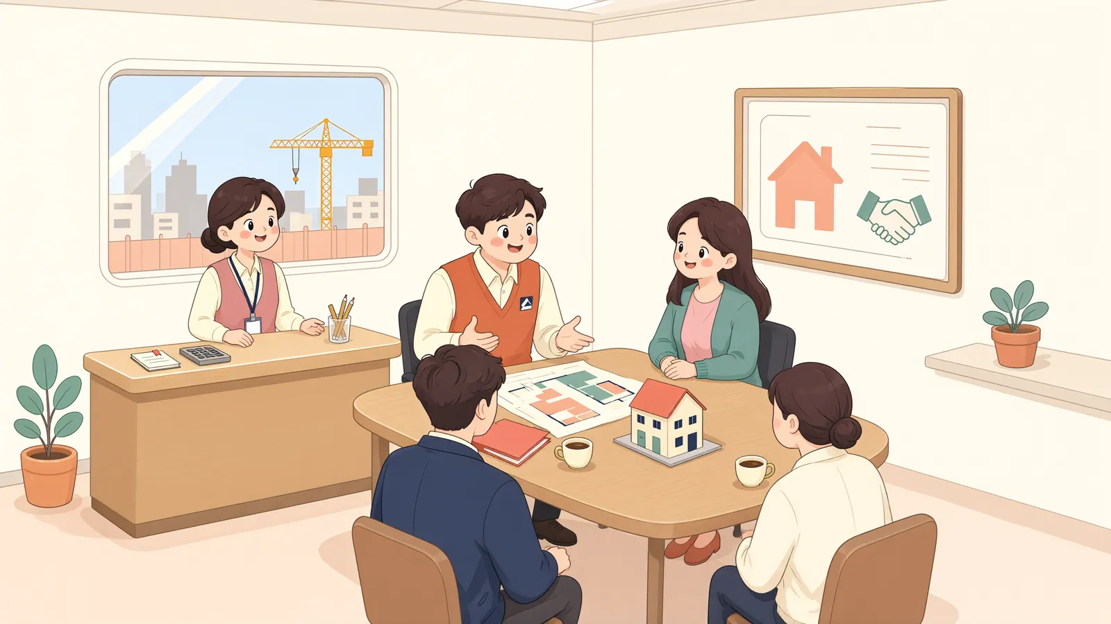 「막힌 물길, 먼저 뚫어도 공사비를 받을 수 있을까」 상황을 그린 삽화