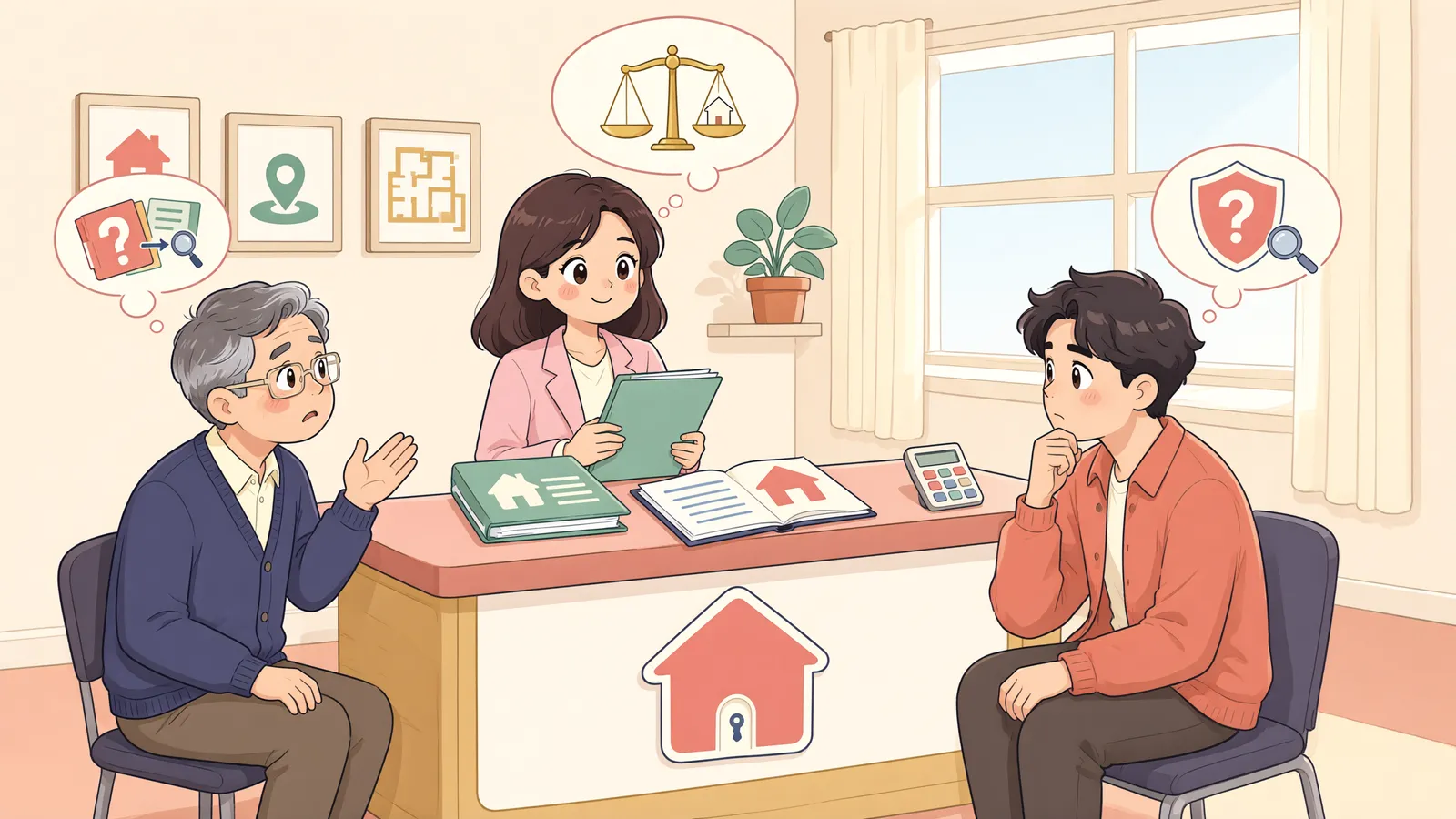 「시효취득 토지의 근저당권을 갚았다면, 전 소유자에게 청구할 수 있을까」 상황을 그린 삽화