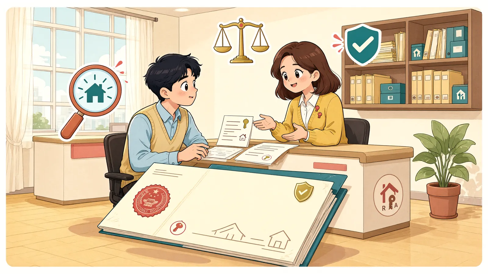 「날짜가 다른 특별조치법 등기, 그 자체로 무효일까」 상황을 그린 삽화