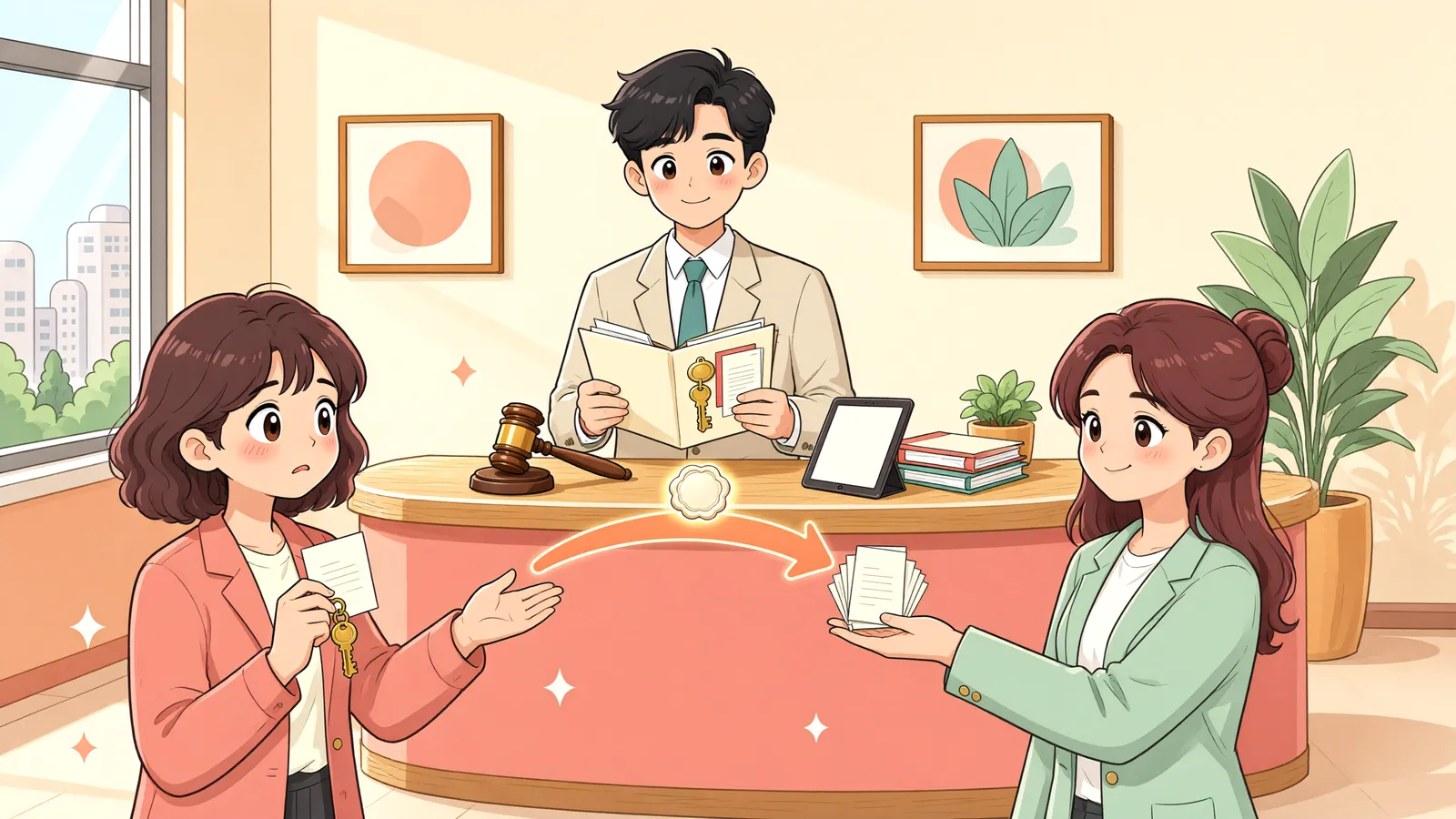 「전부명령이 확정되면 지연손해금은 언제까지 계산될까」 상황을 그린 삽화