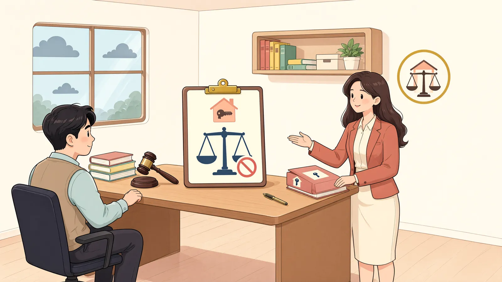 「변제했는데도 경매가 시작됐다면, 소송 이름부터 확인해야 합니다」 상황을 그린 삽화