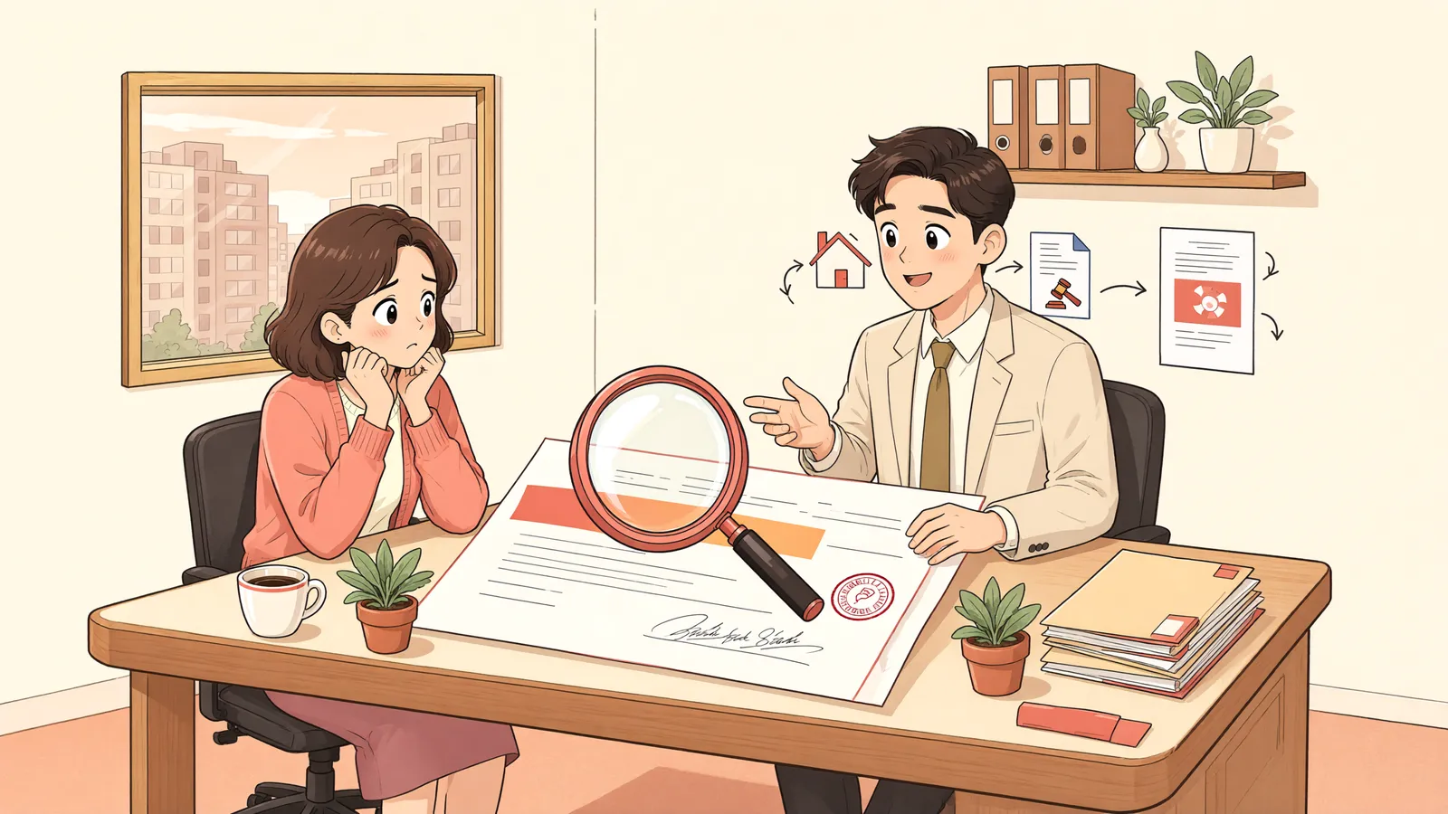 「잔금 대신 채무를 인수하기로 했다면, 그 약정만 따로 해제할 수 있을까?」 상황을 그린 삽화