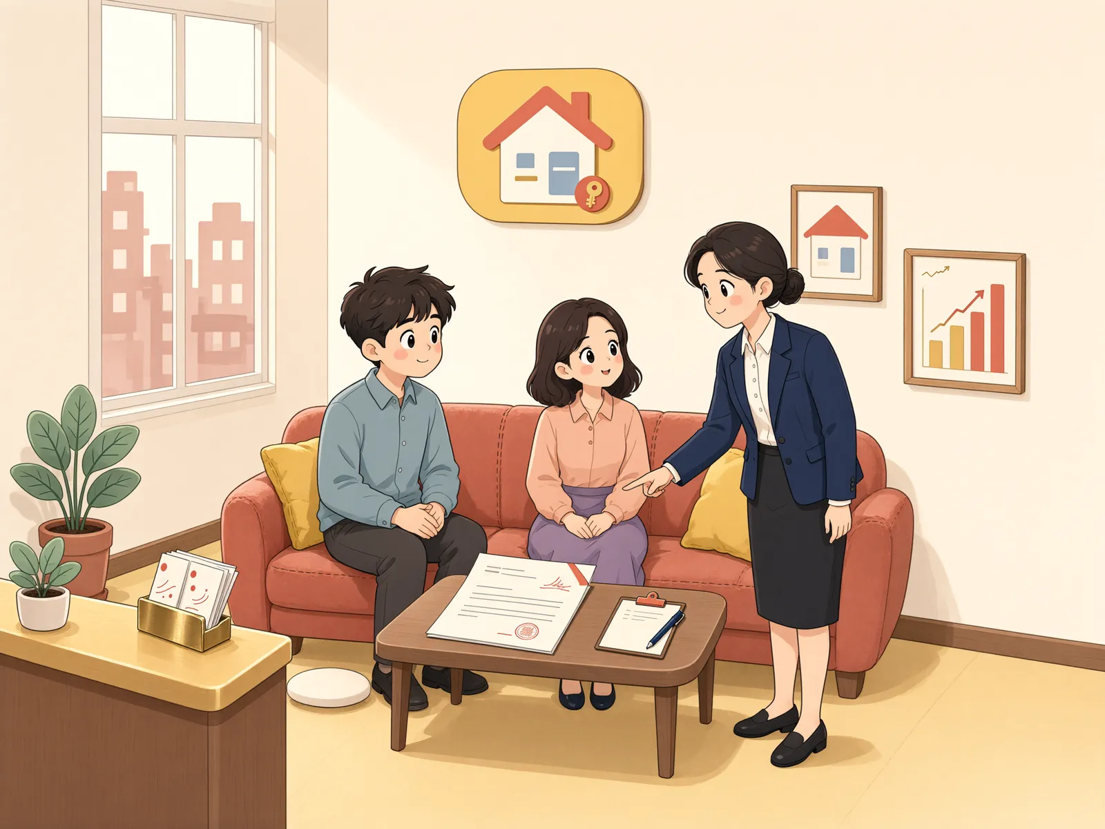 「공사는 제때 끝났는데, 하자 손해도 지체상금으로 막을 수 있을까」 상황을 그린 삽화