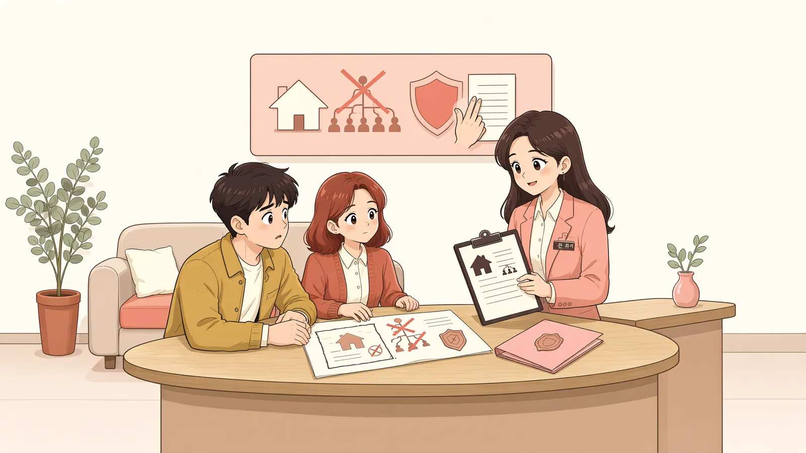 「상속포기, 개인회생 부인권으로 되돌릴 수 있을까」 상황을 그린 삽화