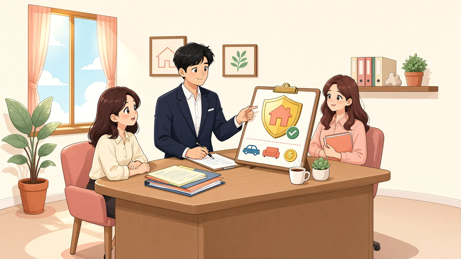 「경매가 진행 중인 집, 개인회생으로 지킬 수 있을까」 상황을 그린 삽화