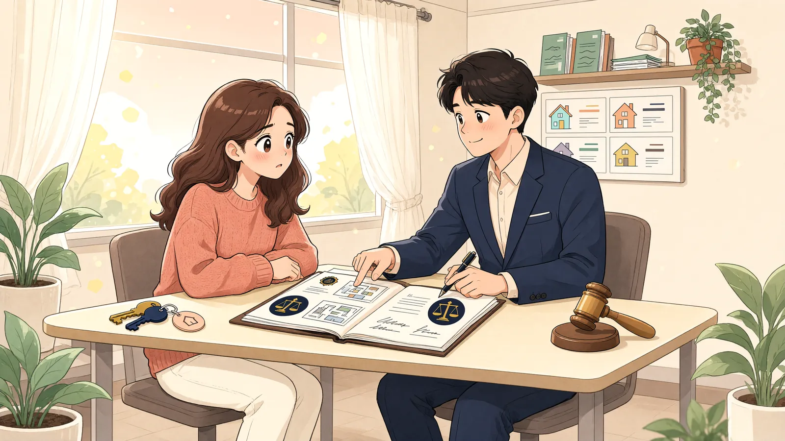 「한정승인했는데 월급까지 압류됐다면」 상황을 그린 삽화